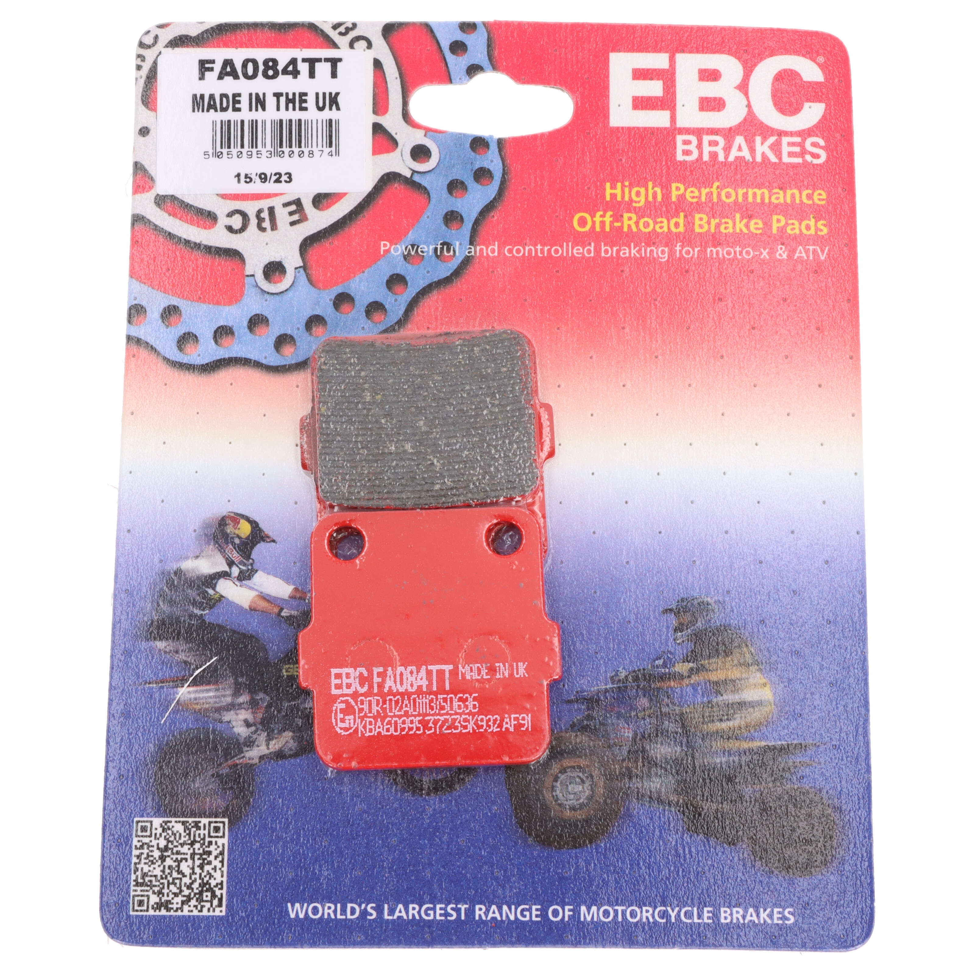 EBC FA084TT Bremsbeläge für Honda TRX CRF Yamaha YFM 660 350 YFZ Suzuki LT-Z 400