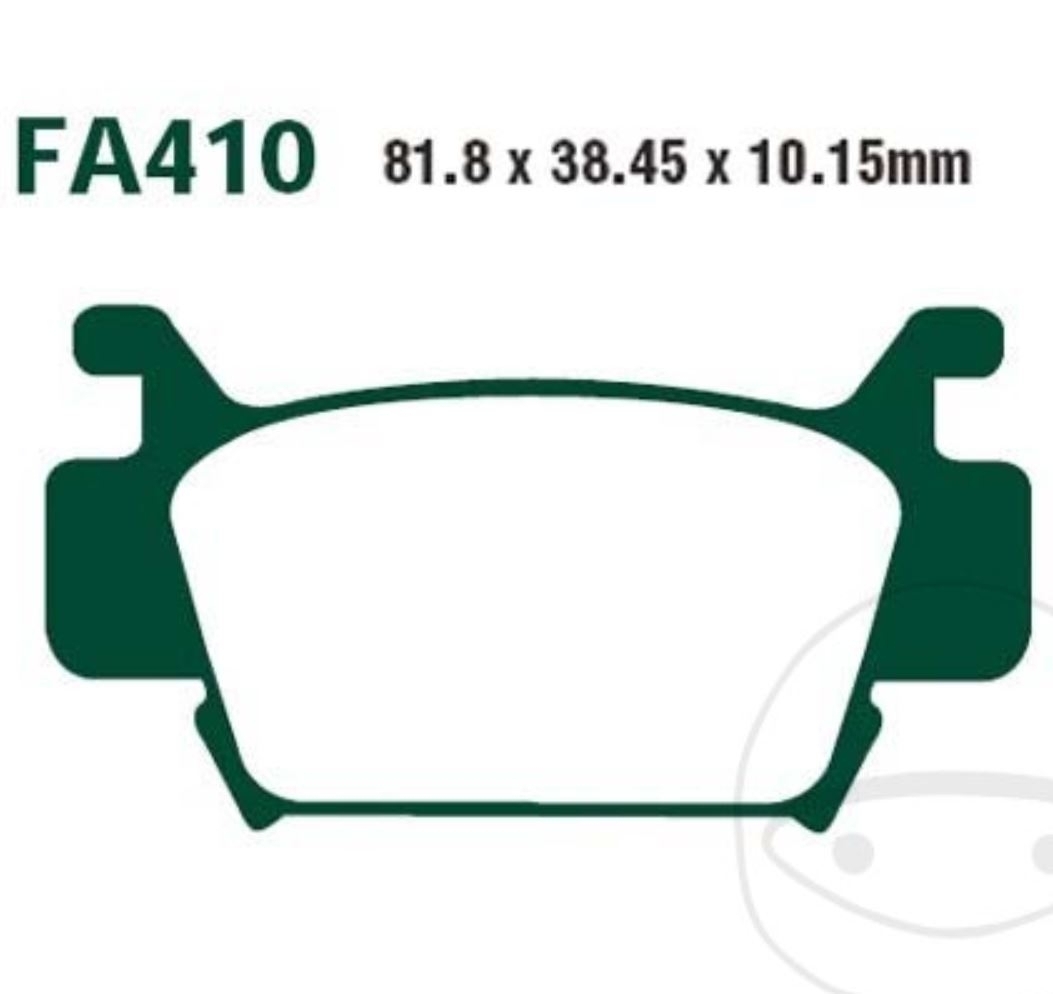 EBC Bremsbelag Satz für Honda TRX 700 XX Fourtrax TE36 2008 - 2011 vorne + hinten