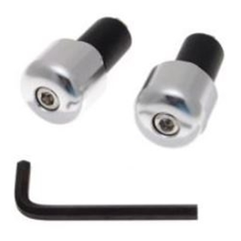 Motorrad Lenkerenden / Lenkergewichte chrom 109g für Lenker ab Ø17mm
