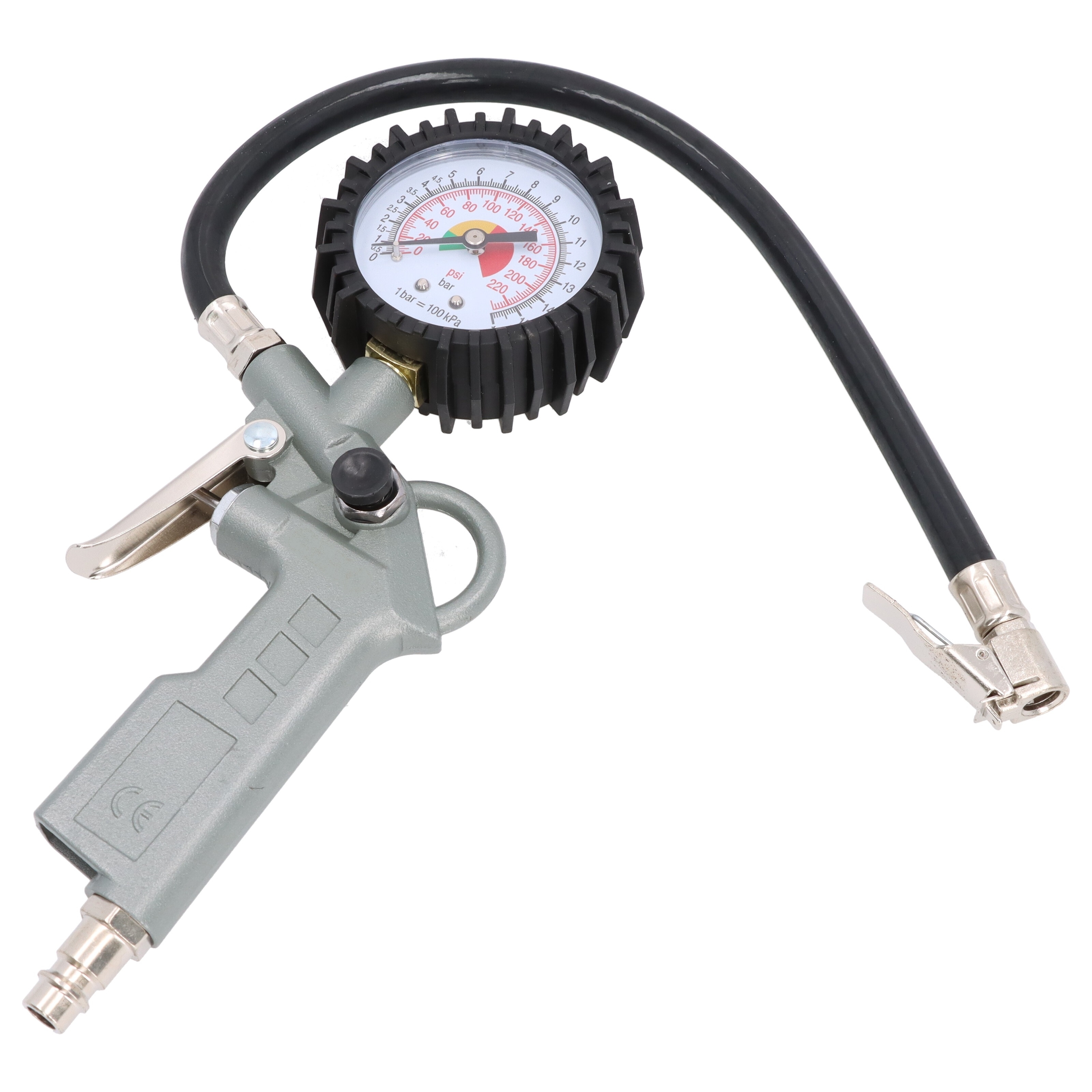 Druckluft Prüfer Reifendruckprüfer Luftdruckprüfer Reifenfüller mit Manometer