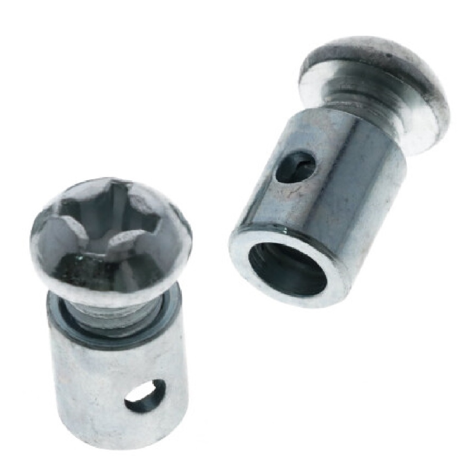 2x Schraubnippel Klemm-Nippel Notnippel 8x10mm für Bowdenzug Seilzug Kupplungszug Bremszug