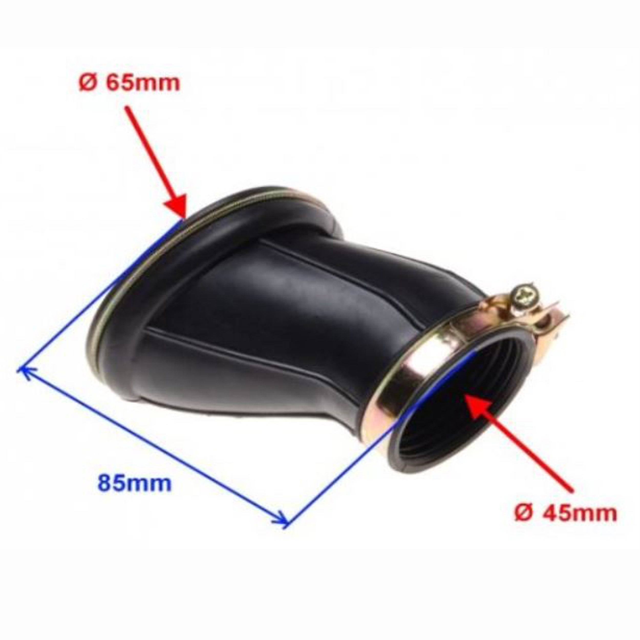 Ansaugkrümmer zum Anschluss des Luftfilters an den Vergaser für Suzuki GN 125 1994 - 2001