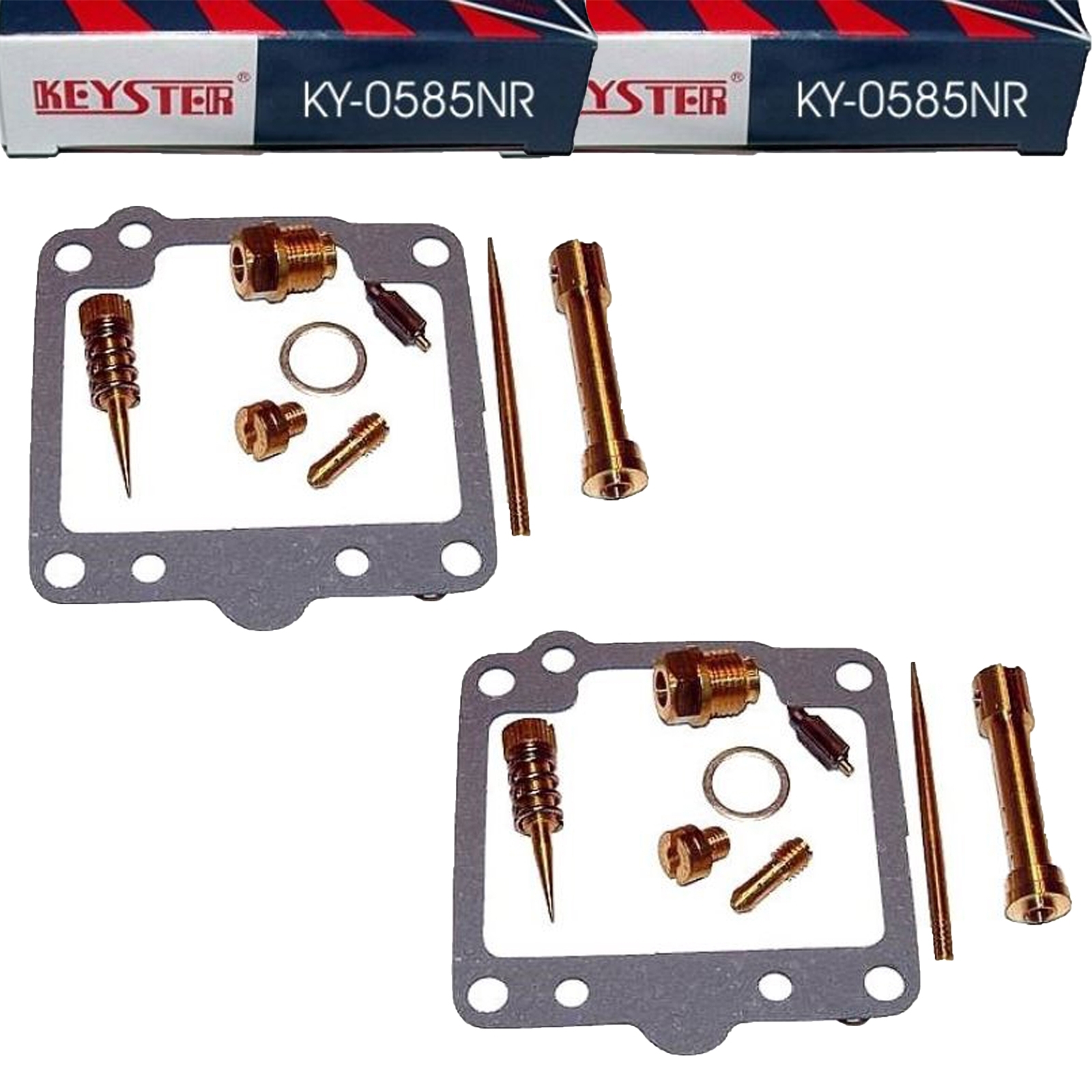 2x Keyster KY-0585NR Vergaser Reparatursatz für Yamaha XS400 Typ 2A2 Baujahr 1980 - 1981