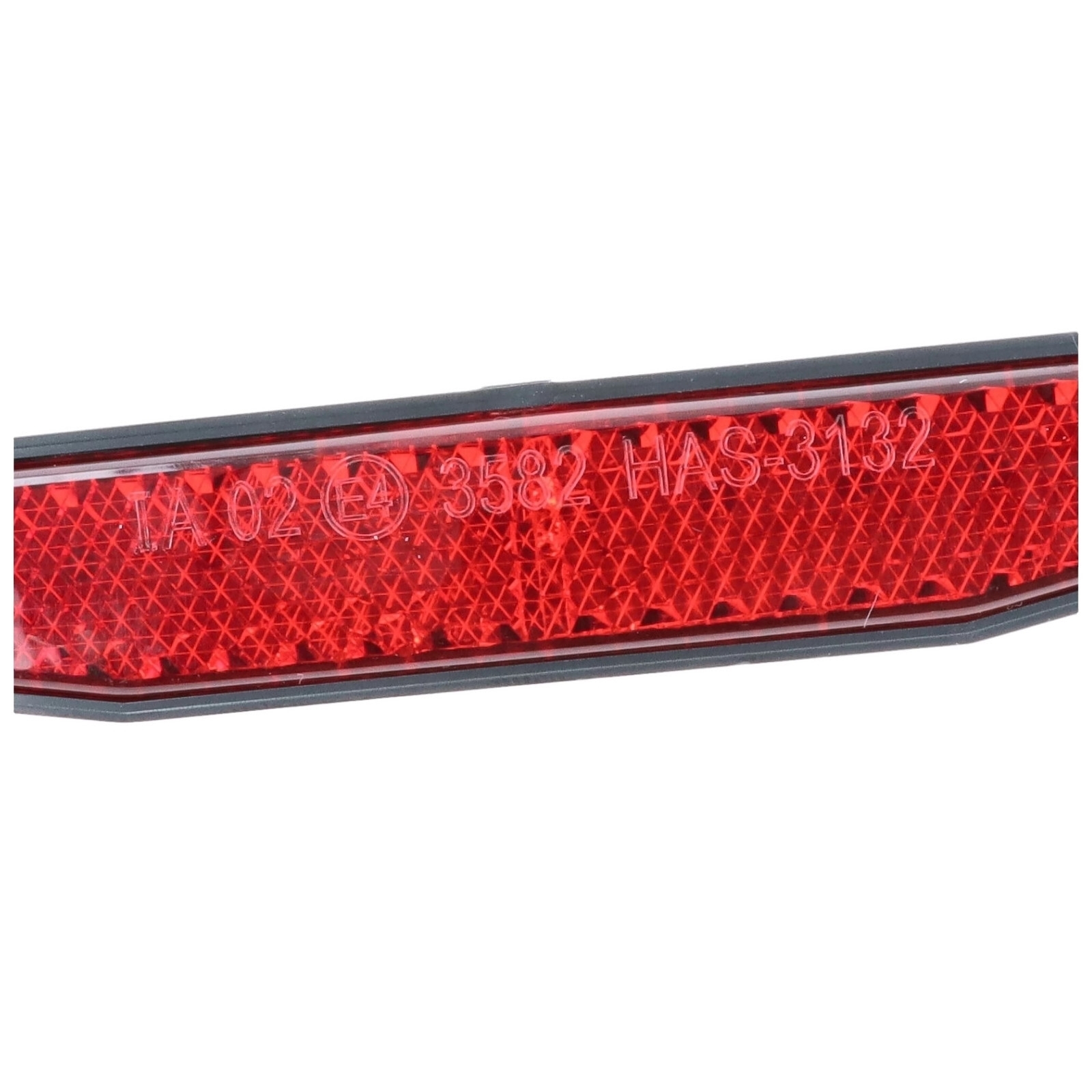 Highsider Rückstrahler eckig mit selbstklebender Folie 125 x 18 mm E-geprüft