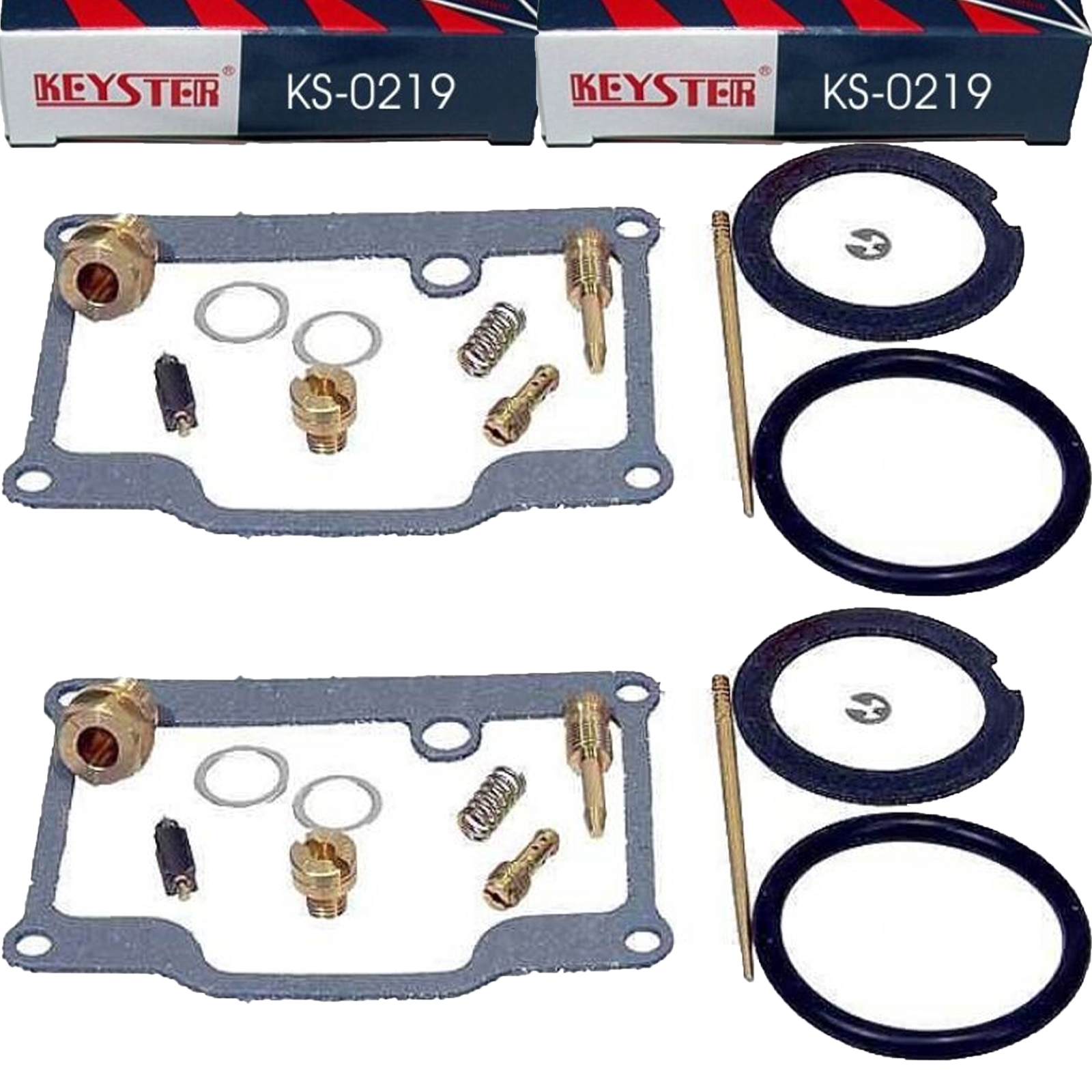 2x Keyster KS-0219 Vergaser Reparatursatz für Suzuki GT 250 1973 - 1975 GT250