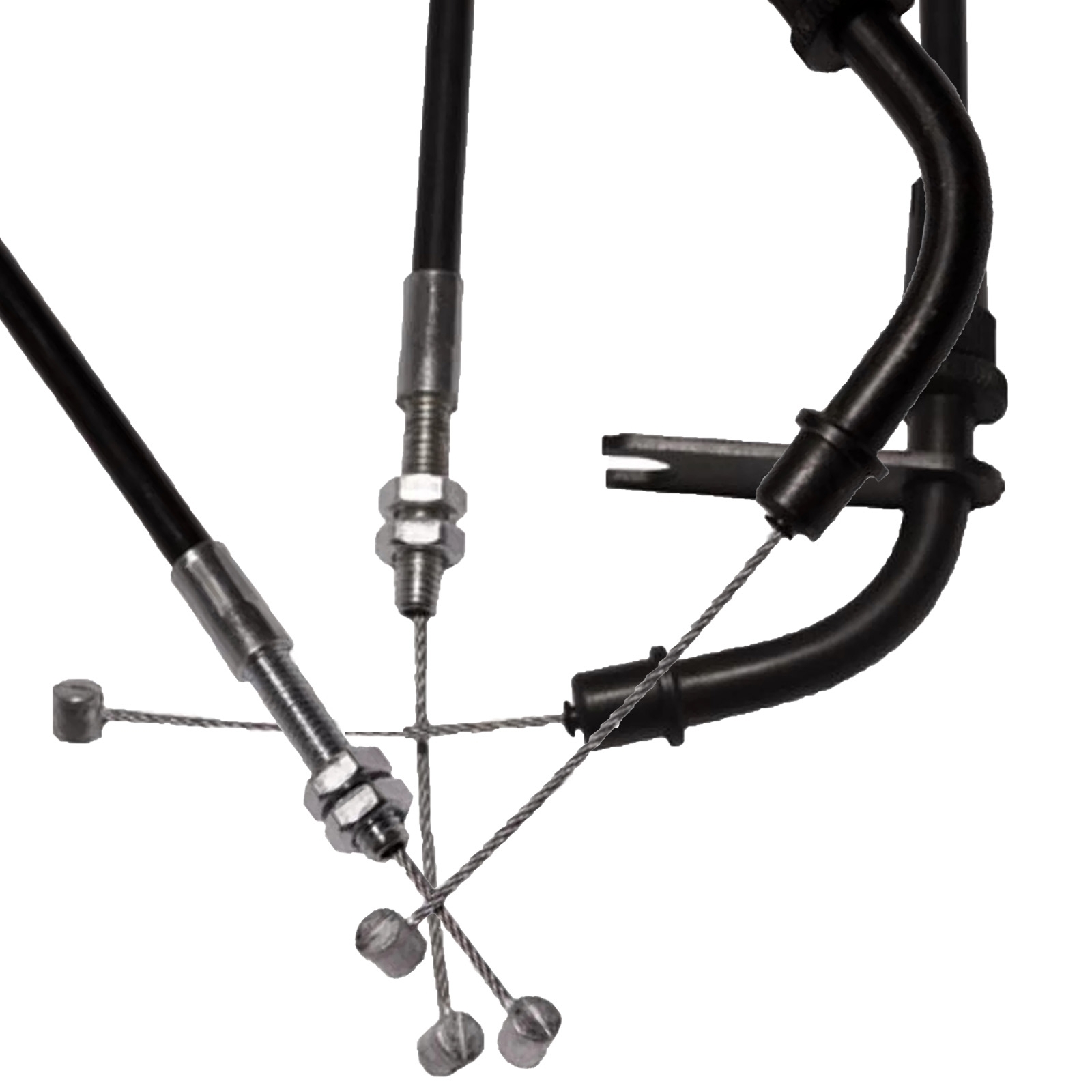 Gaszug Satz für Kawasaki EN 500 A 1990 - 1993 Öffner A + Schliesser B
