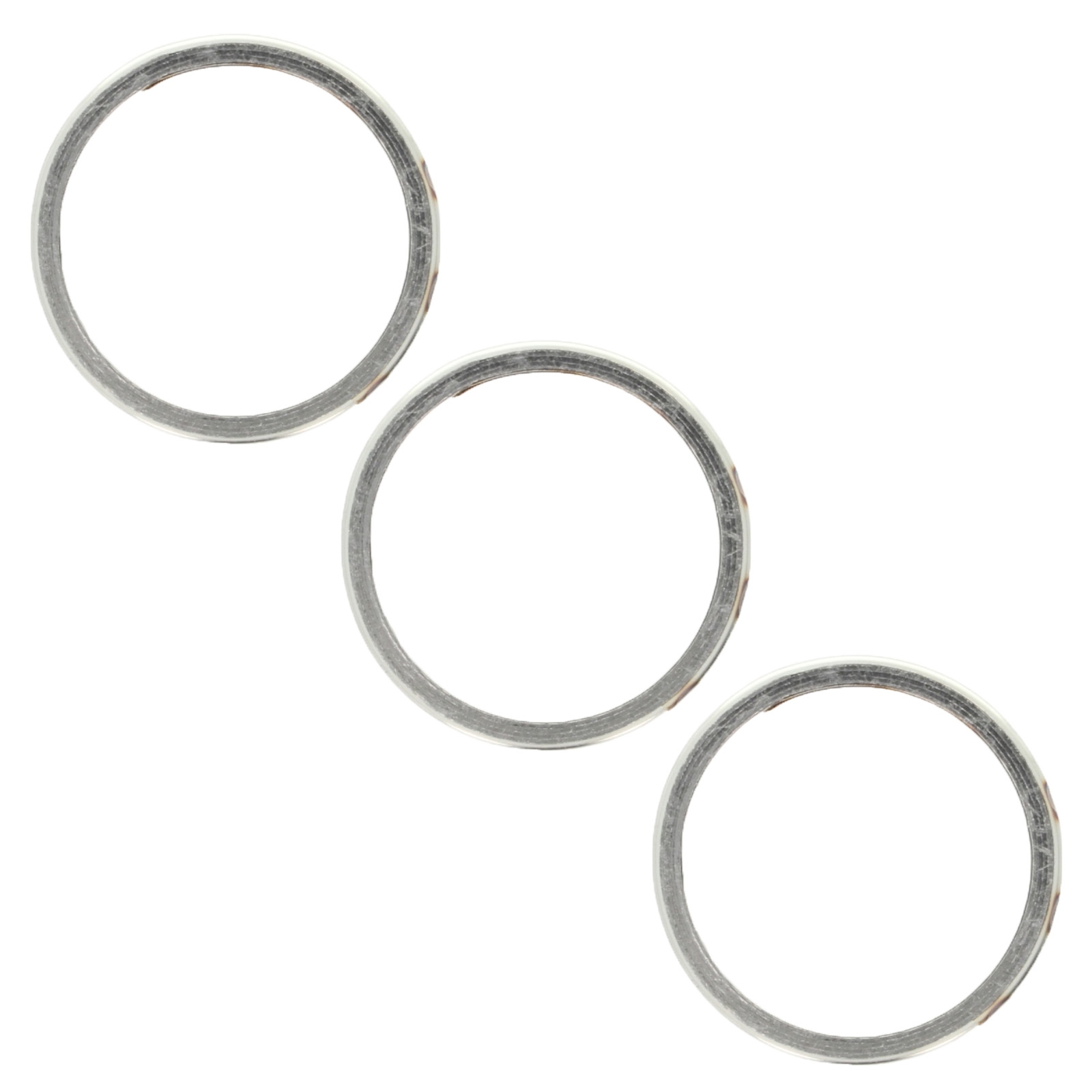 3x Auspuff Krümmerdichtung für Suzuki GT380 1973 - 1979 GT 380 40.5x47.5x5.3 mm