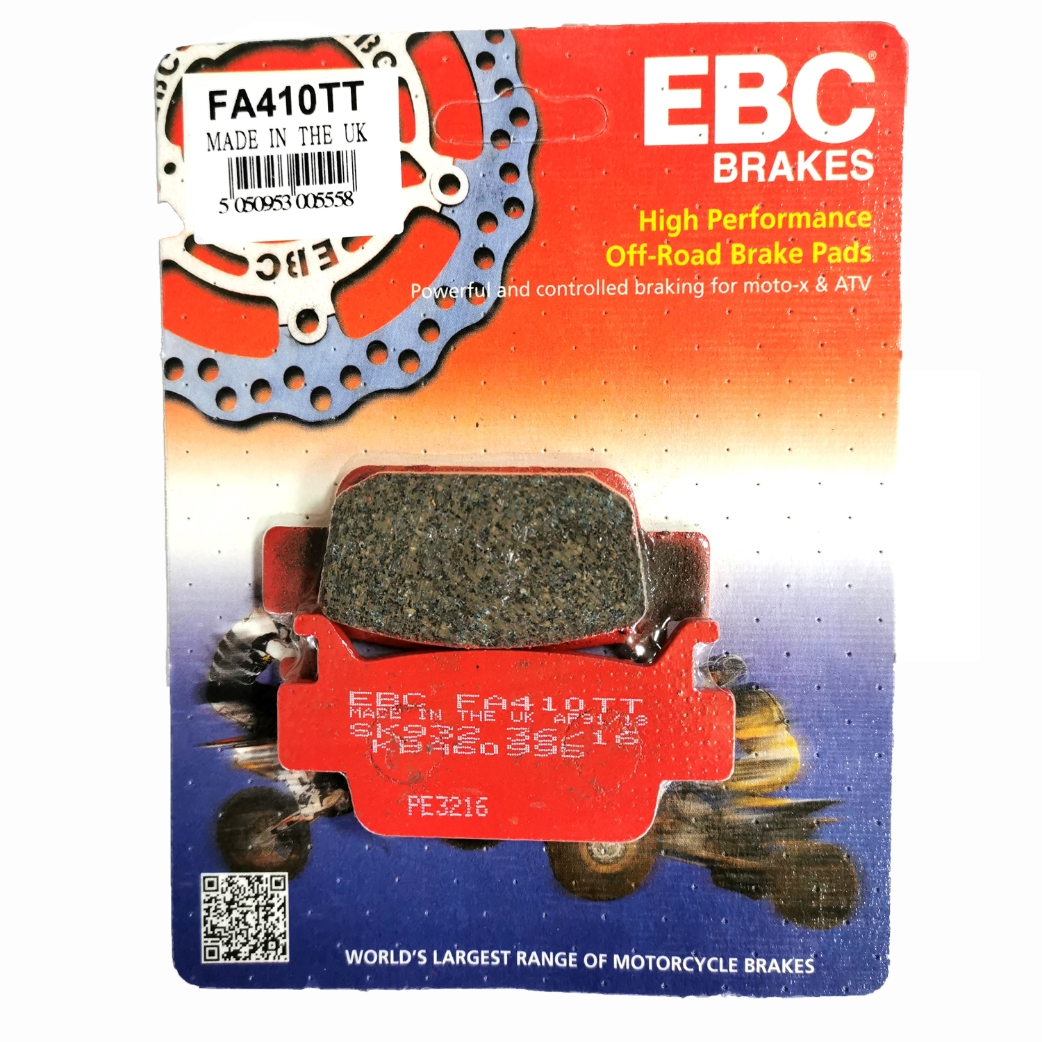 EBC Carbon-Graphit Bremsbeläge FA410TT für Honda TRX500 FM FE TRX680FA TRX700 XX