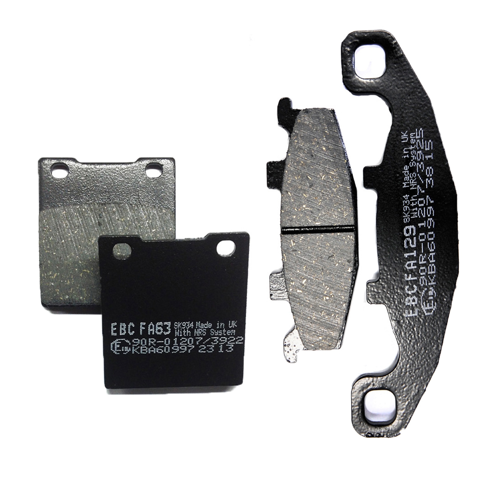 EBC Bremsbelagsatz für Suzuki GS500 GS 500 E EU 1989-2000 vorne+hinten
