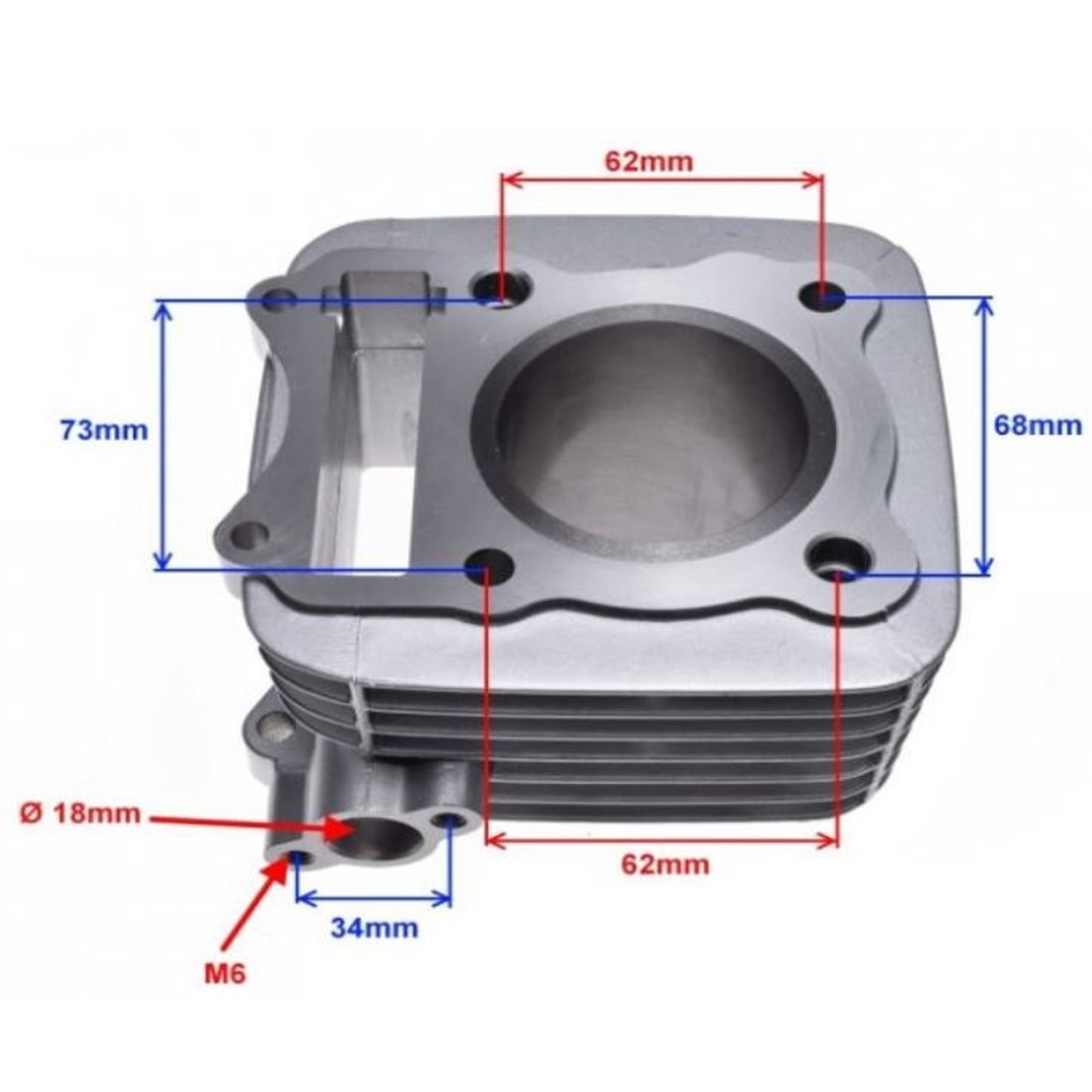 Zylindersatz 57 mm komplett für 125ccm Suzuki GN125 NF41A GS LT TU GZ Euro 2