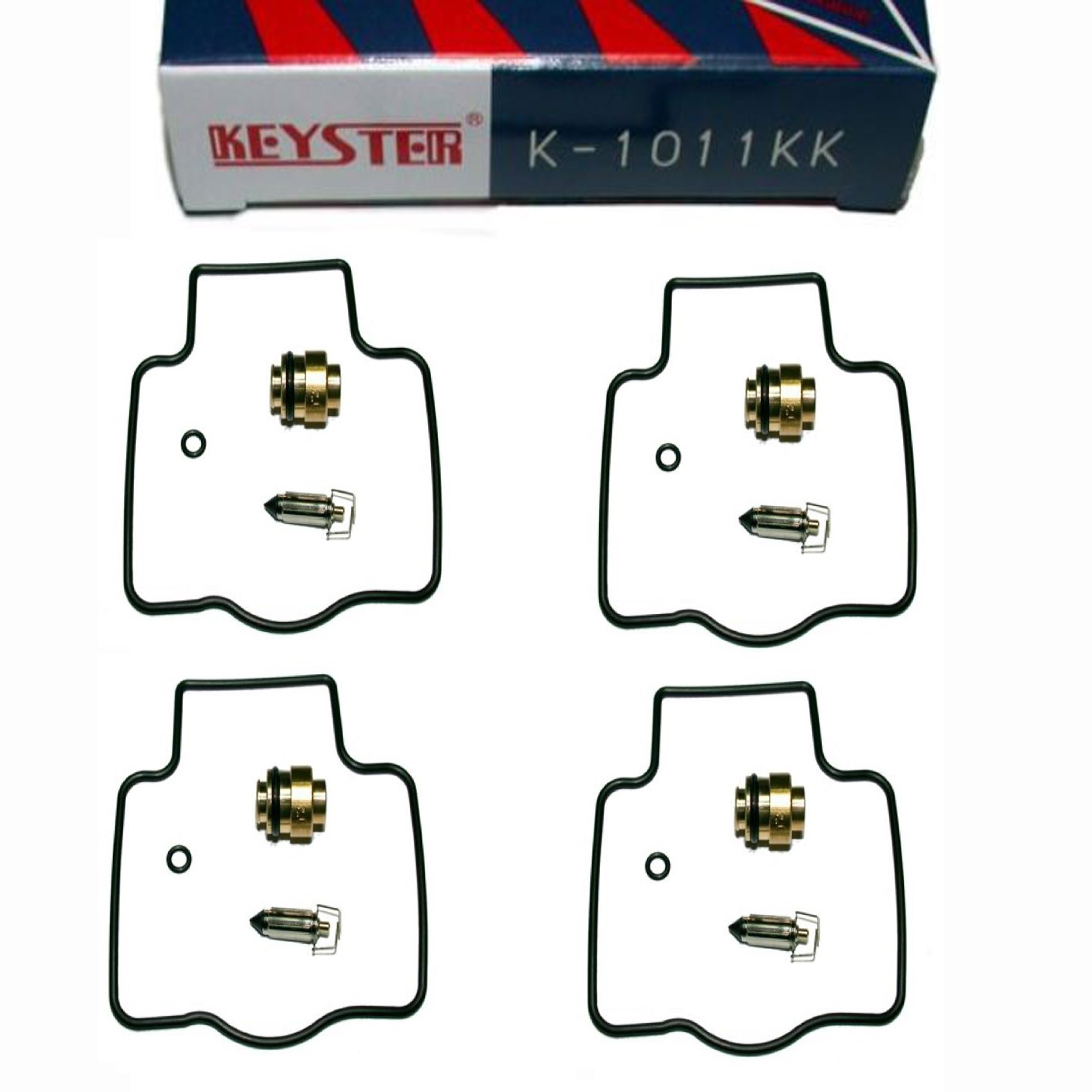 4x Keyster K-1011KK Vergaser Reparatursatz für Kawasaki ZXR 400 ZZR 600 ZZR 1100