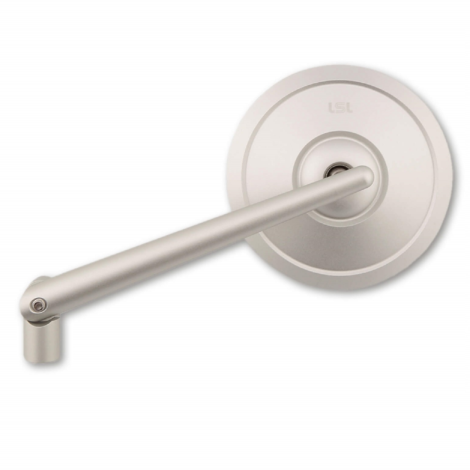 Spiegel passt für viele Fahrzeuge aus Aluminium in silber mit M10 Gewinde Beidseitig montierbar