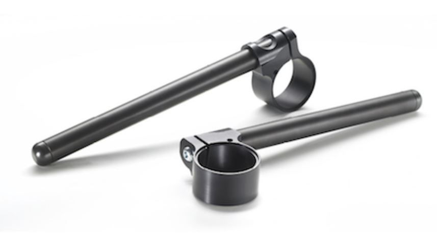TRW Racing Stummellenker Paar Alu schwarz 50mm Klemmung mit TÜV Ø 22mm