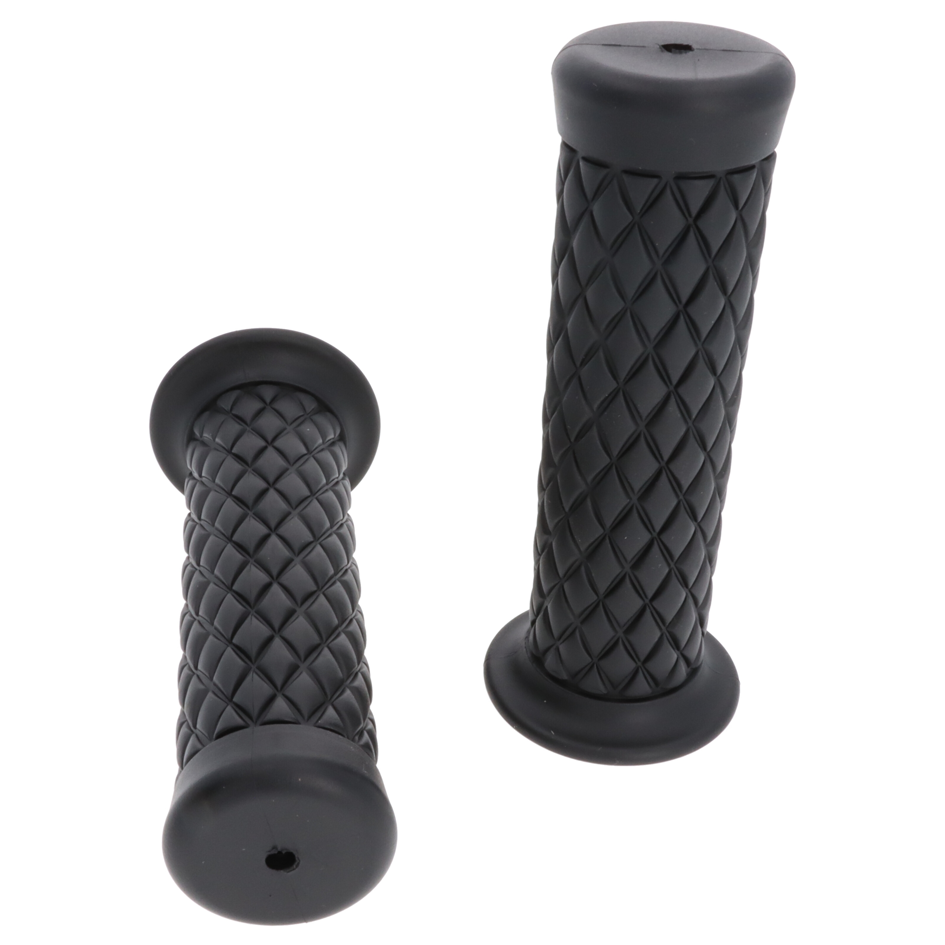 Motorrad Griffgummi-Paar schwarz 22/25mm für 7/8"-22 mm Lenker, Länge:124 mm