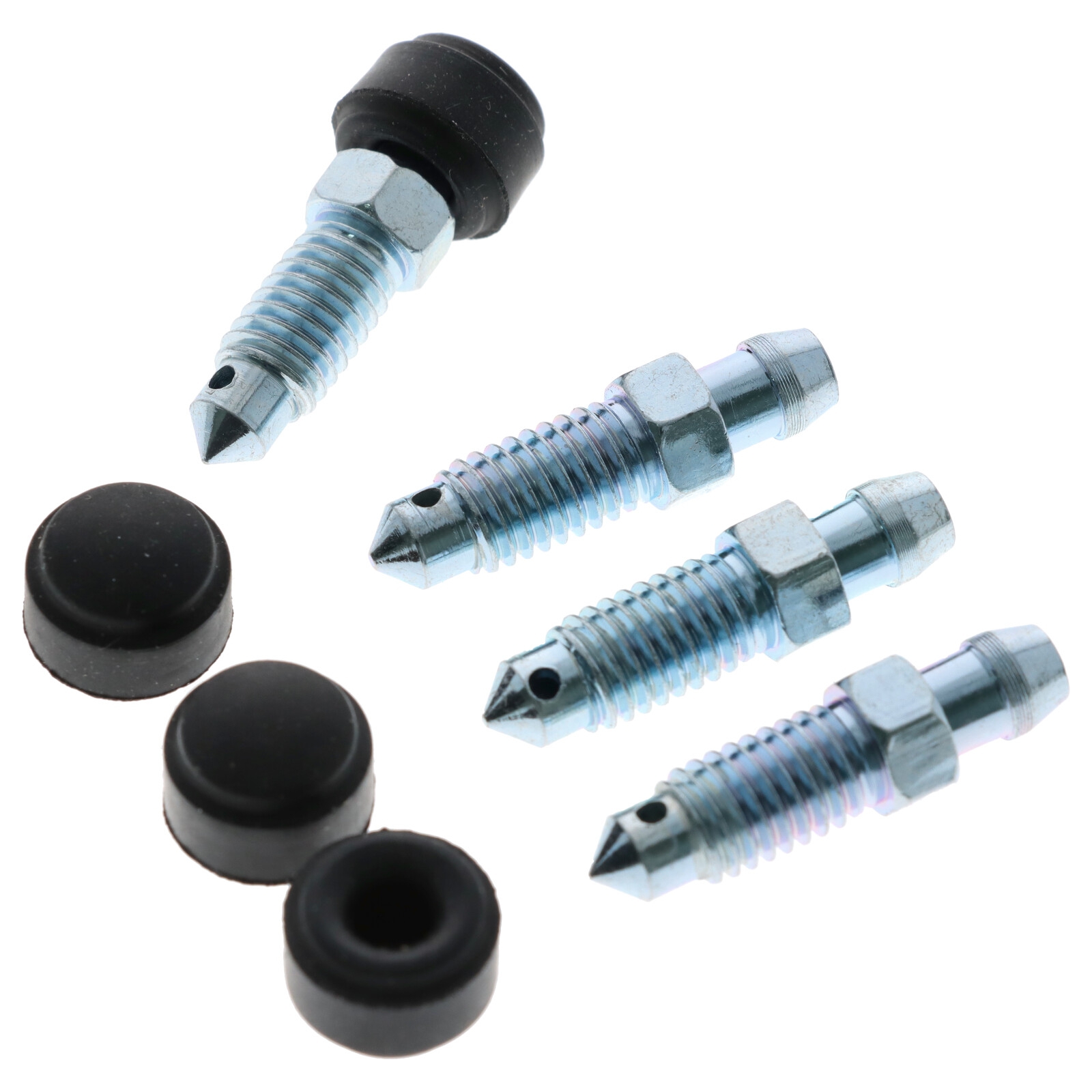 4x Quick Brake QB0015-4 Bremssattel Entlüfterschraube Entlüftungsventil M8x1.25x33 mit Kappen