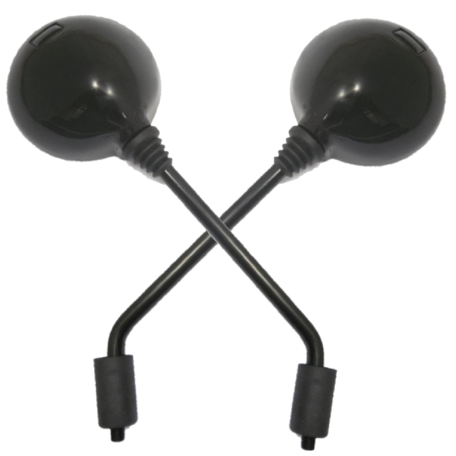 Spiegelpaar für Gilera DNA 50 2000-2002 GP 2003-2007 125 180 2001-2003 in schwarz mit M10 Rechtsgewinde e-geprüft