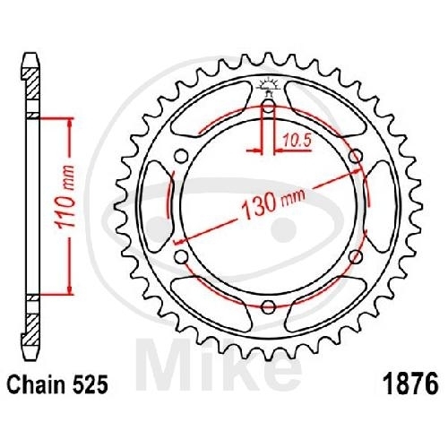 JT Kettenrad 44Z Teilung 525 JTR1876.44