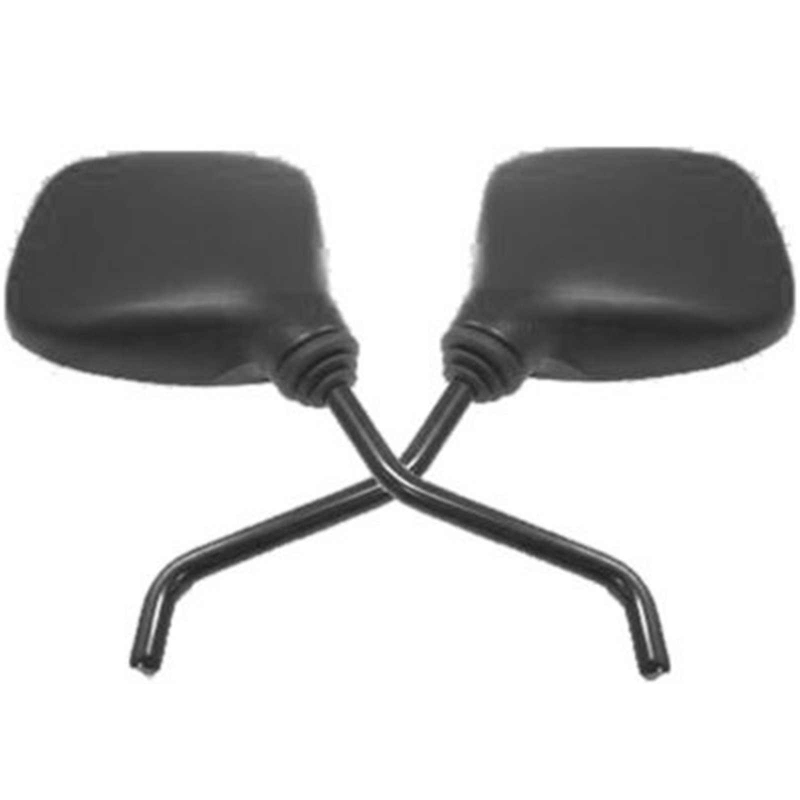 Spiegelpaar für Aprilia Pegaso 650 1997-2004 ie Garda aus Kunststoff in schwarz mit M8 Rechtsgewinde e-geprüft