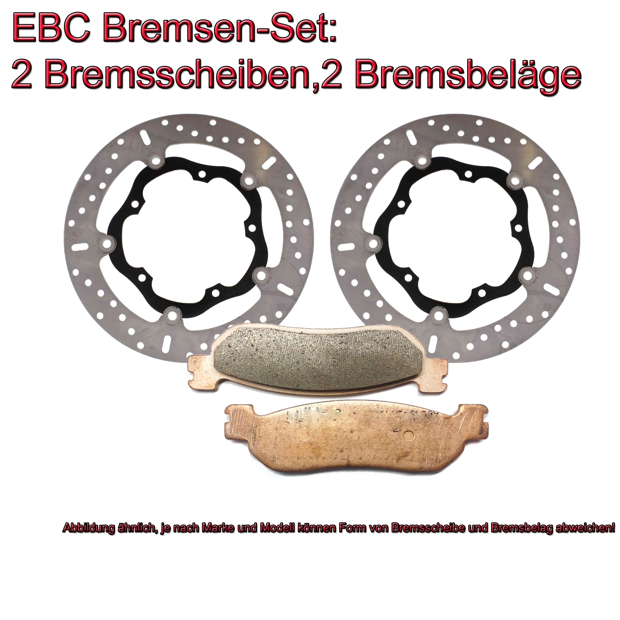 Bremsen Set vorne 2x MD2119X + 2x FA380HH Sintermetall für Yamaha 900ABS/XSR900