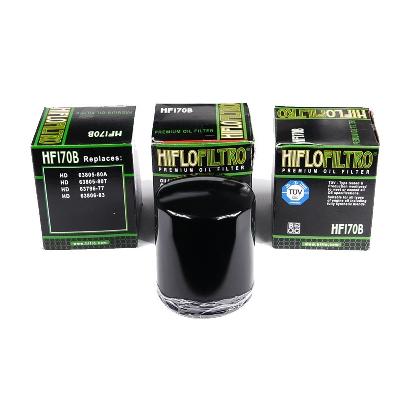 3x Hiflo HF170B Ölfilter für Buell M2 Cyclone S1 Lightning S3 Thunderbolt X1 Lightning 1200cc
