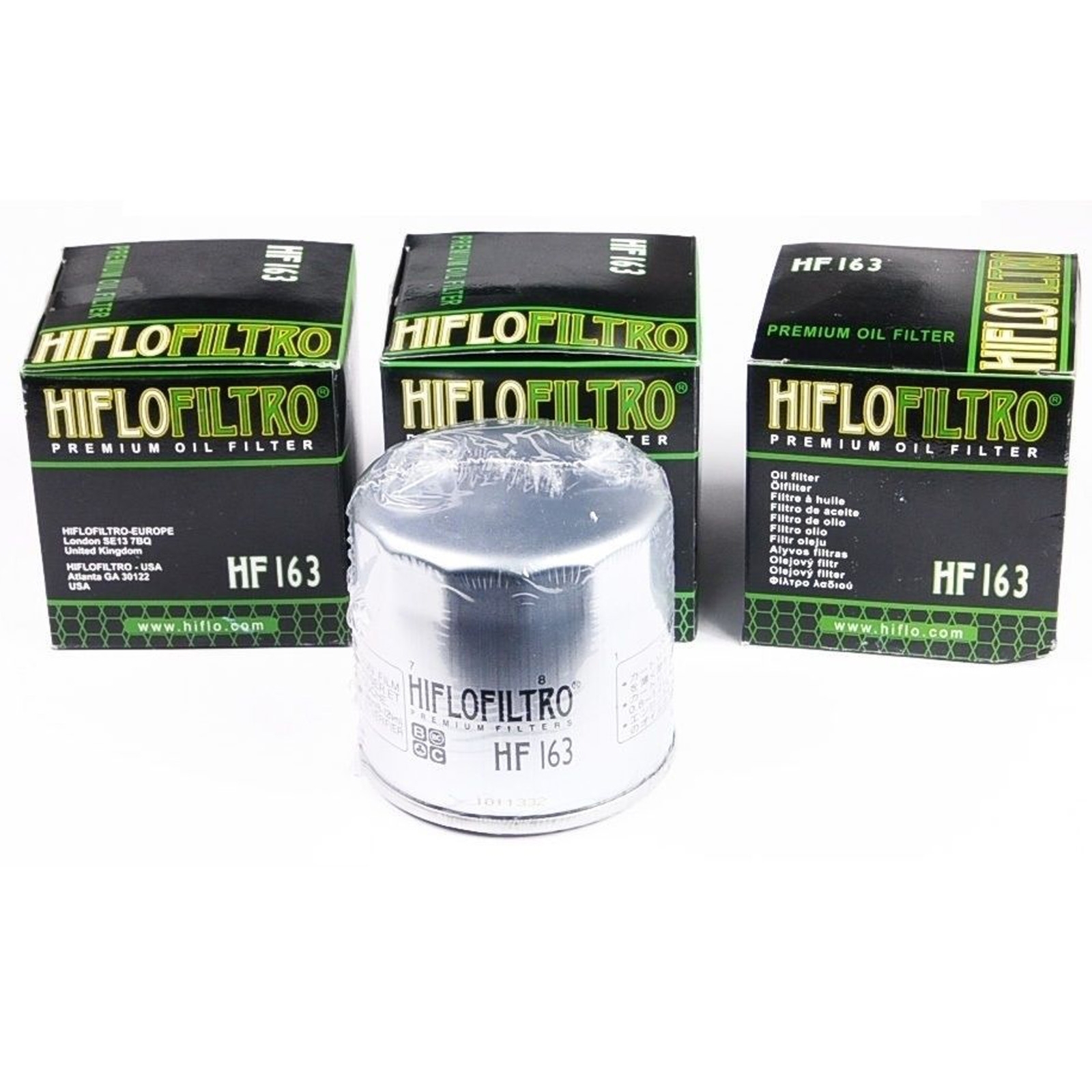 3x Hiflo HF163 Ölfilter für BMW K75 K100 K1100 K1200 K1 R850 R1100 R1150 R1200