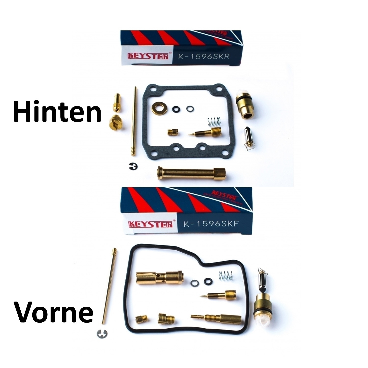 Keyster Vergaser Reparatursatz vorne + hinten für Suzuki VS 1400 Intruder 1990 - 1995