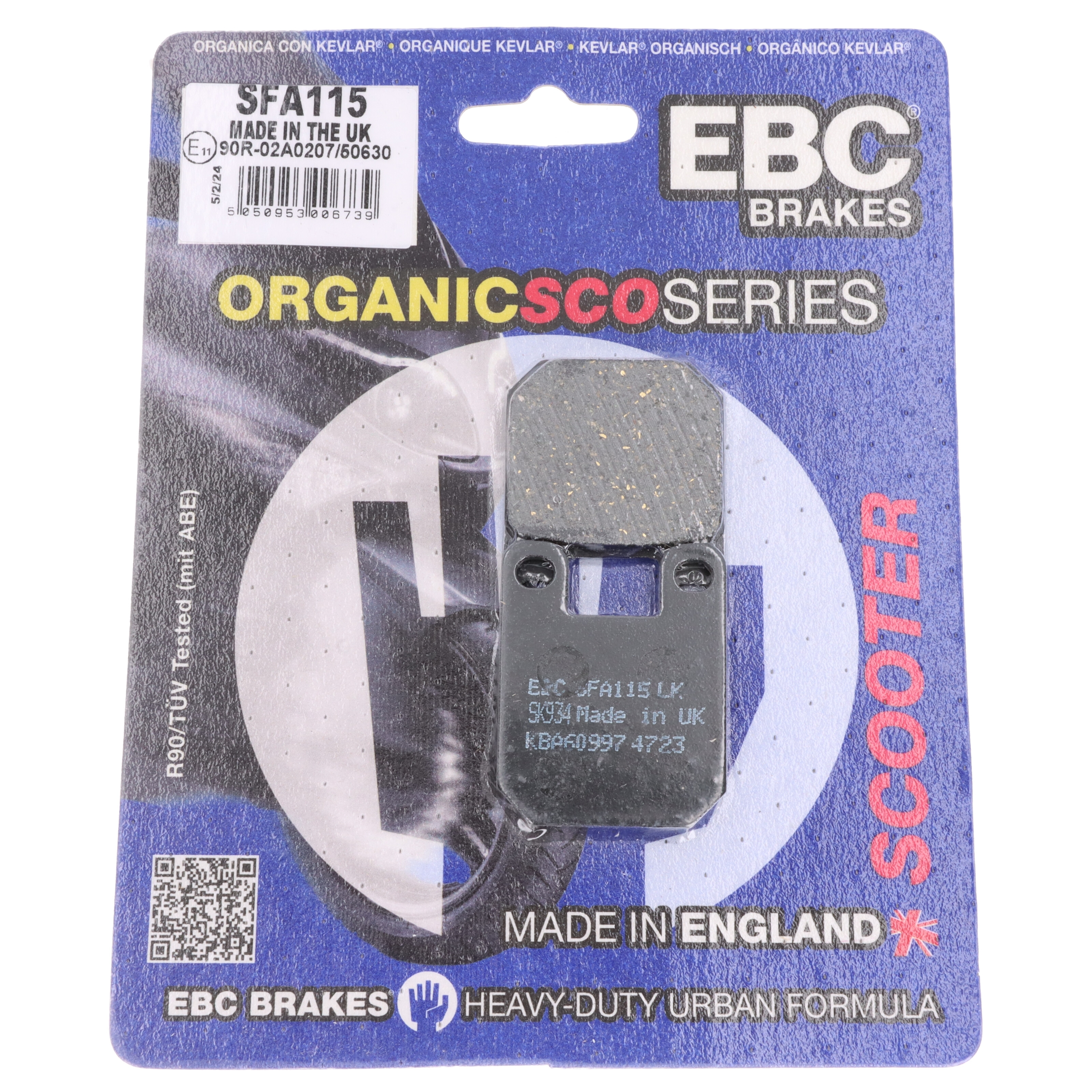 EBC Bremsbeläge SFA115 für Sachs Reggae Limbo Splinter Squab 50