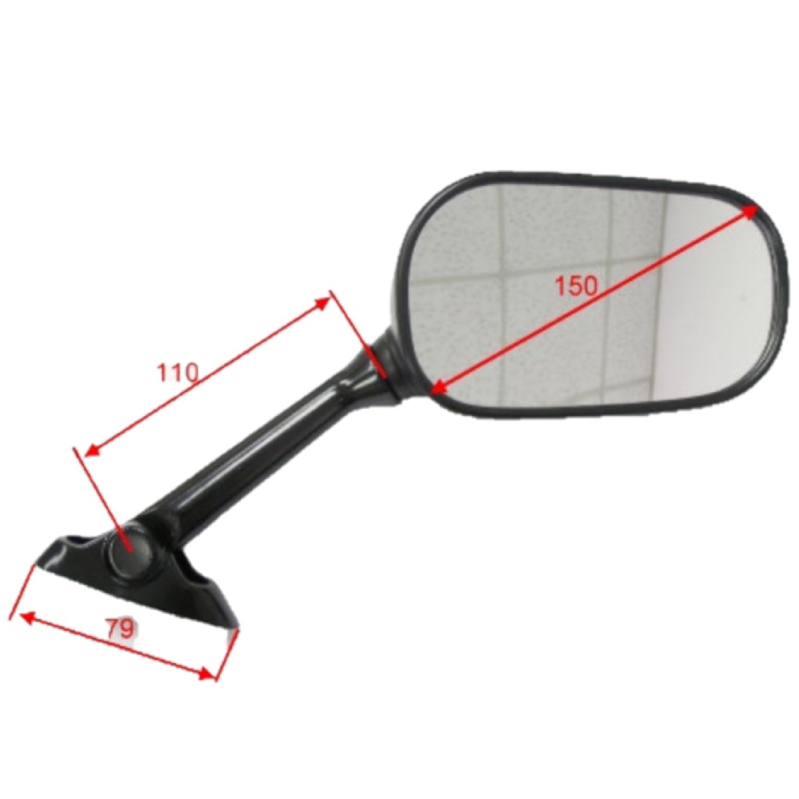 JMP Rückspiegel Paar für Suzuki GSX-R 1000 2003-2004 SV 1000 2003-2005 650 2003-2016