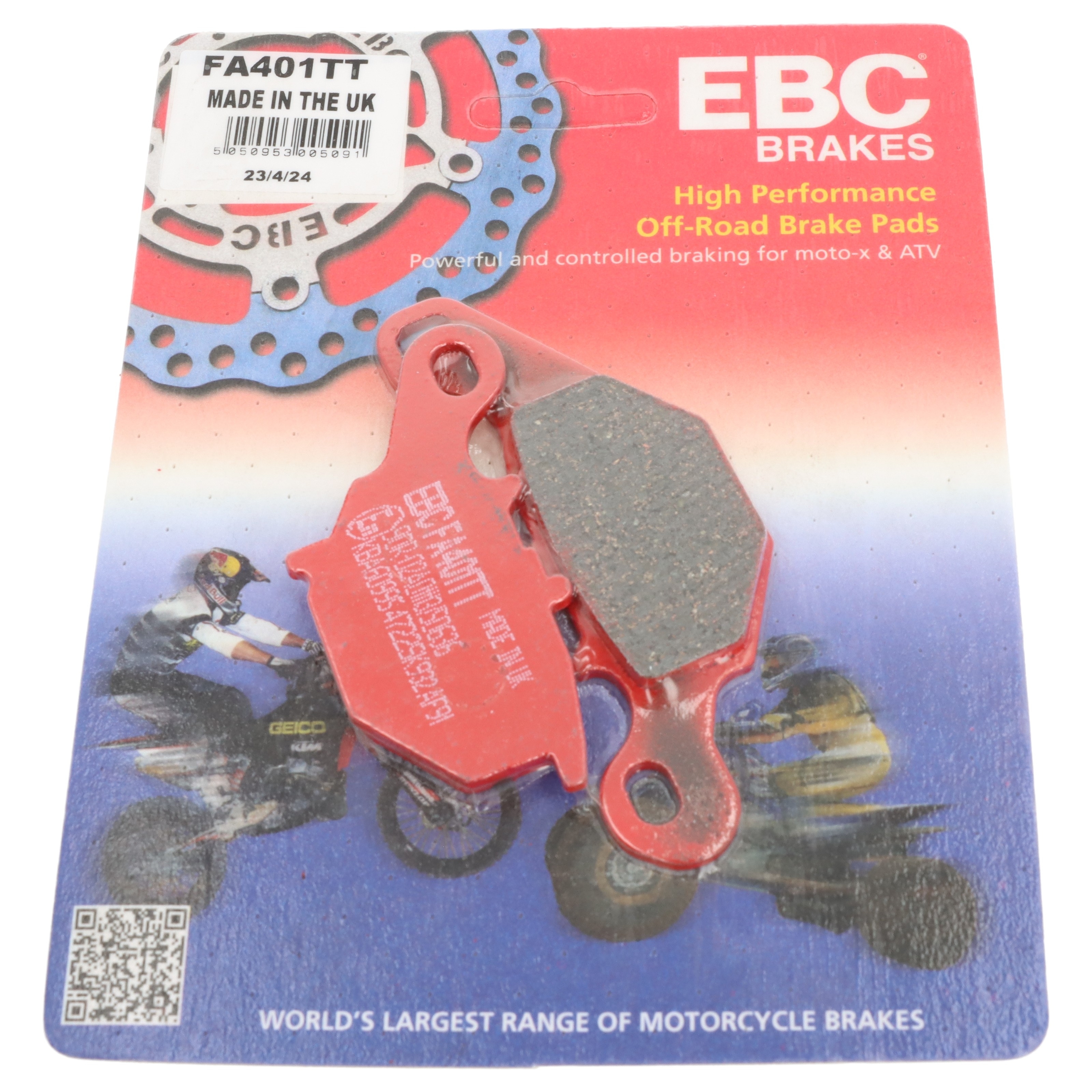 EBC FA401TT Bremsbeläge Redstuff für Suzuki RM 85 2005 - 2010 RM 85 L 2005 - 2010 2016