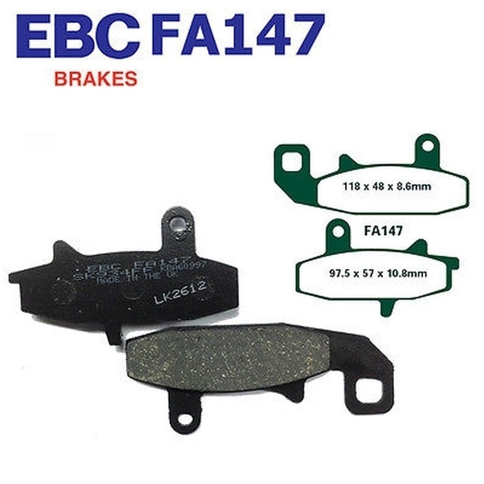 EBC Bremsbeläge FA147 für Suzuki DR 650 750 800 R RU RE REU RS RSE RSU RSEU SU
