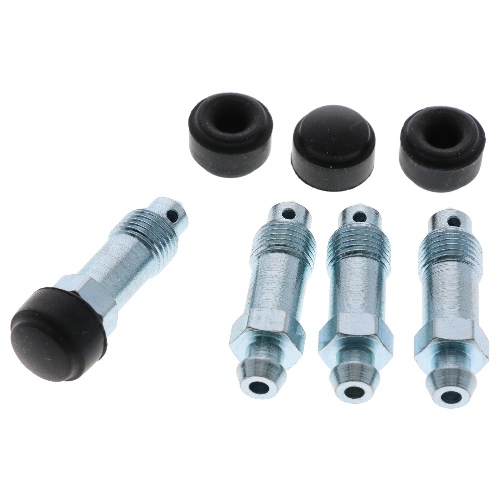 4x Quick Brake QB0018-4 Bremsen Entlüfterschraube Entlüftungsventil M10x1x36.5 SW10 mit Kappen
