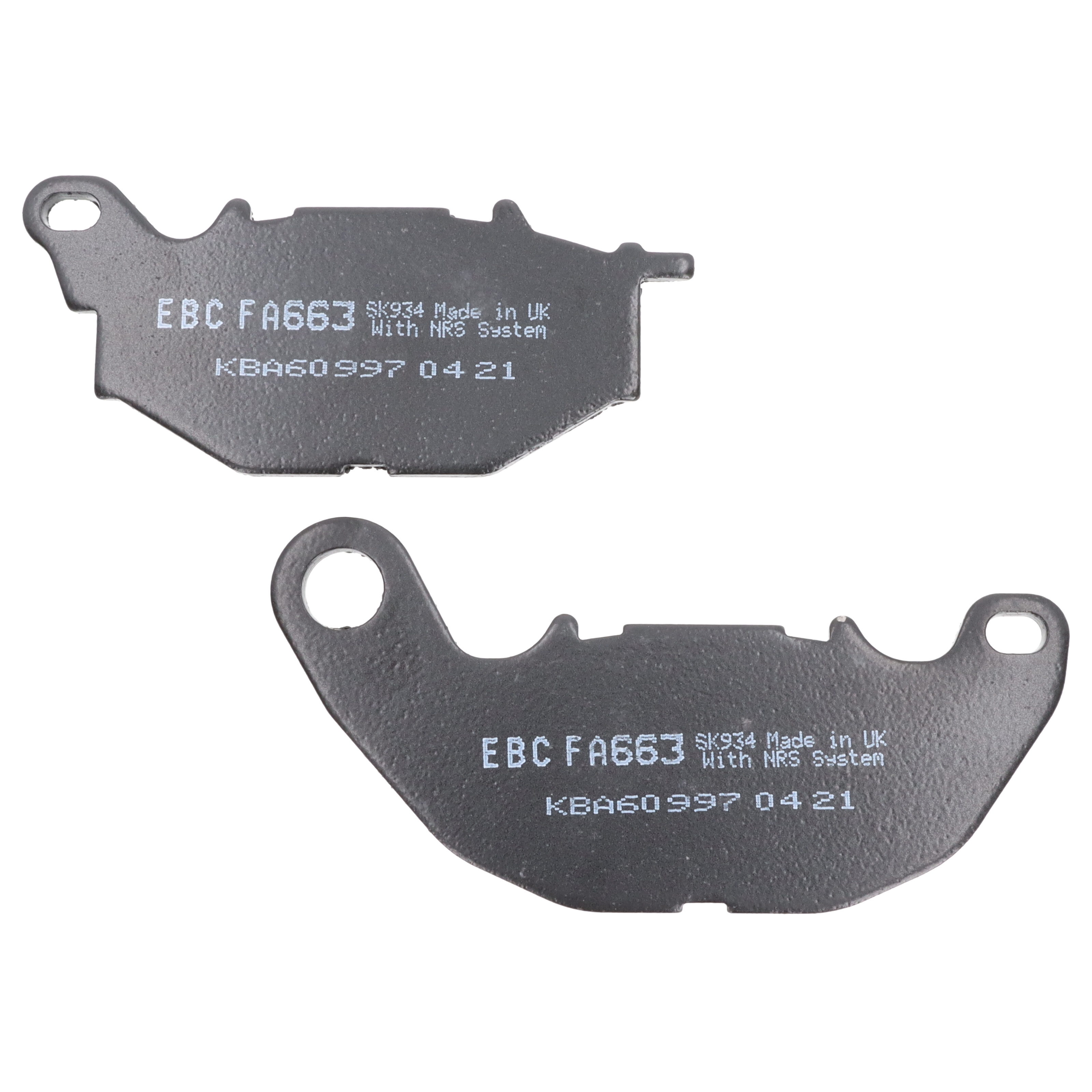 EBC Bremsbeläge FA663 für Yamaha YZF-R3 320 A RH071 MT-03 320 A RH07K