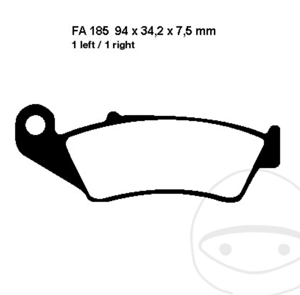 EBC Bremsbeläge FA185TT für Honda CR XLR XL XRV CRF