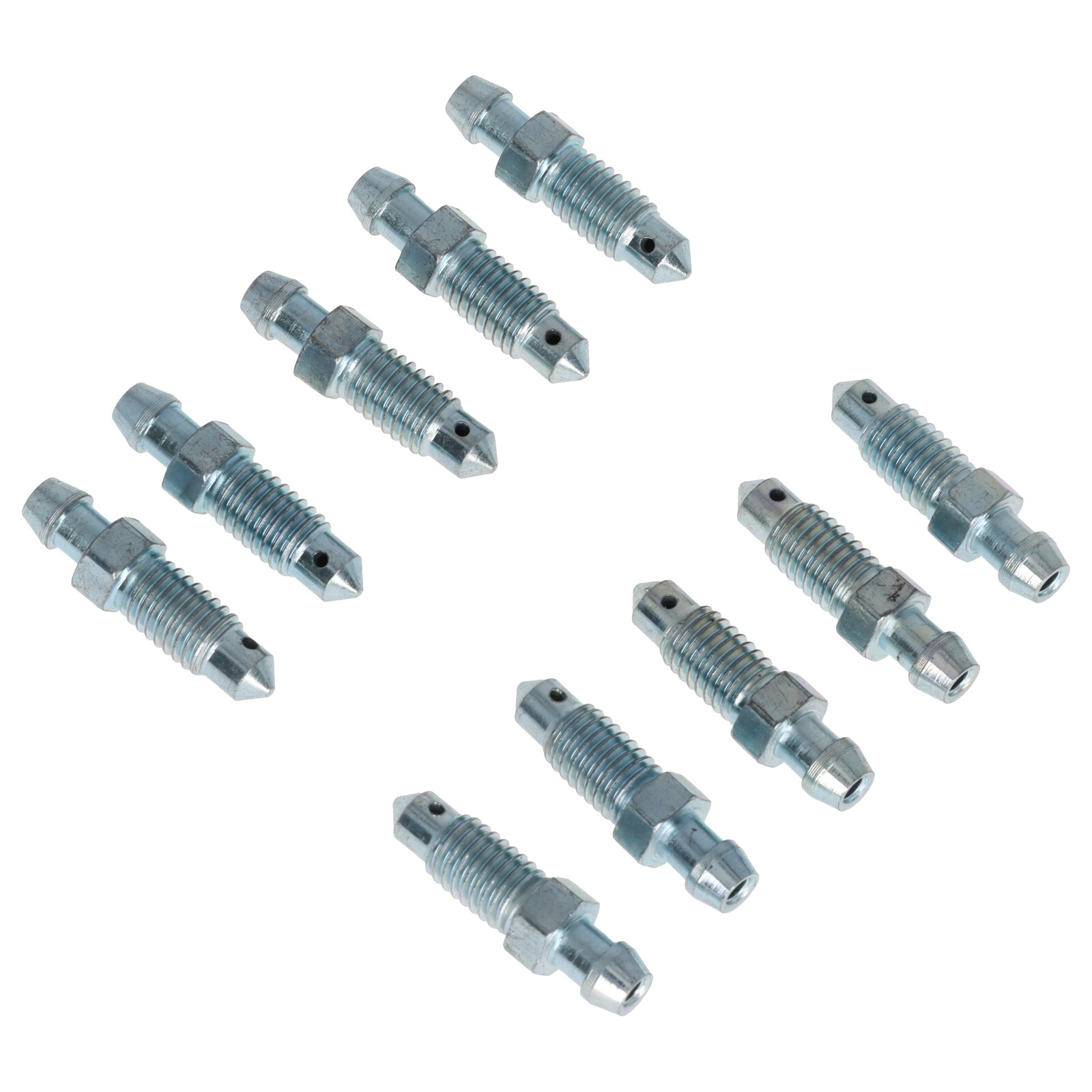 10x Bremsen Entlüfterschraube Entlüftungsventile M8x1.25x32.4 mm SW9 für Mercedes BMW