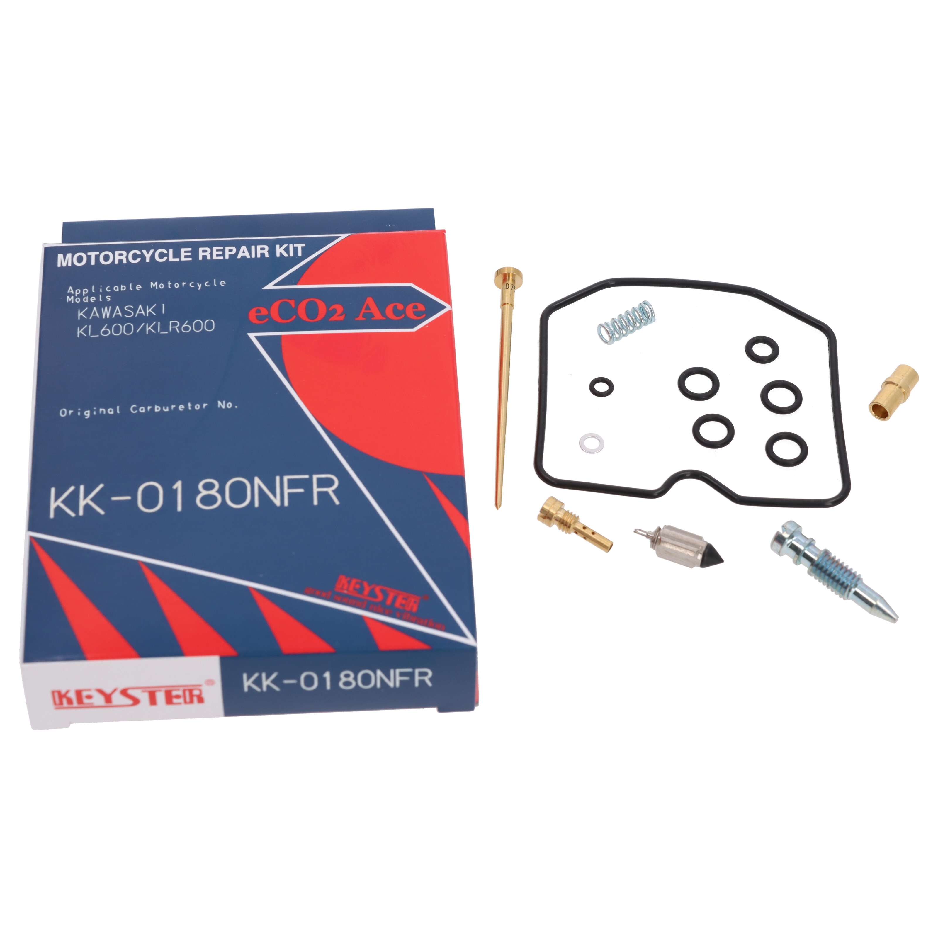 Keyster KK-0180NR Vergaser Reparatursatz für Kawasaki KLR600 A B 1984 - 1989 KL600B KL600A