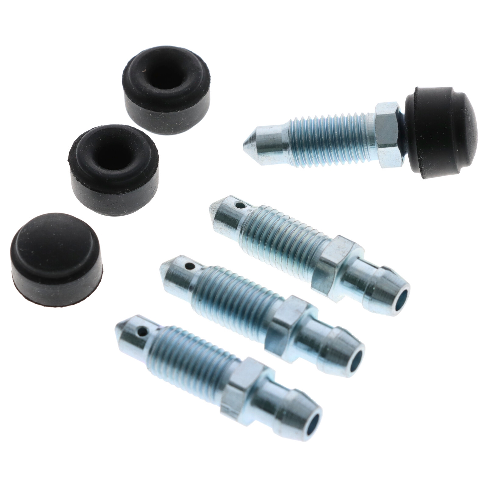 4x Quick Brake QB0090-4 Bremssattel Entlüfterschraube Entlüftungsventile M8x1x33.5 mit Kappen