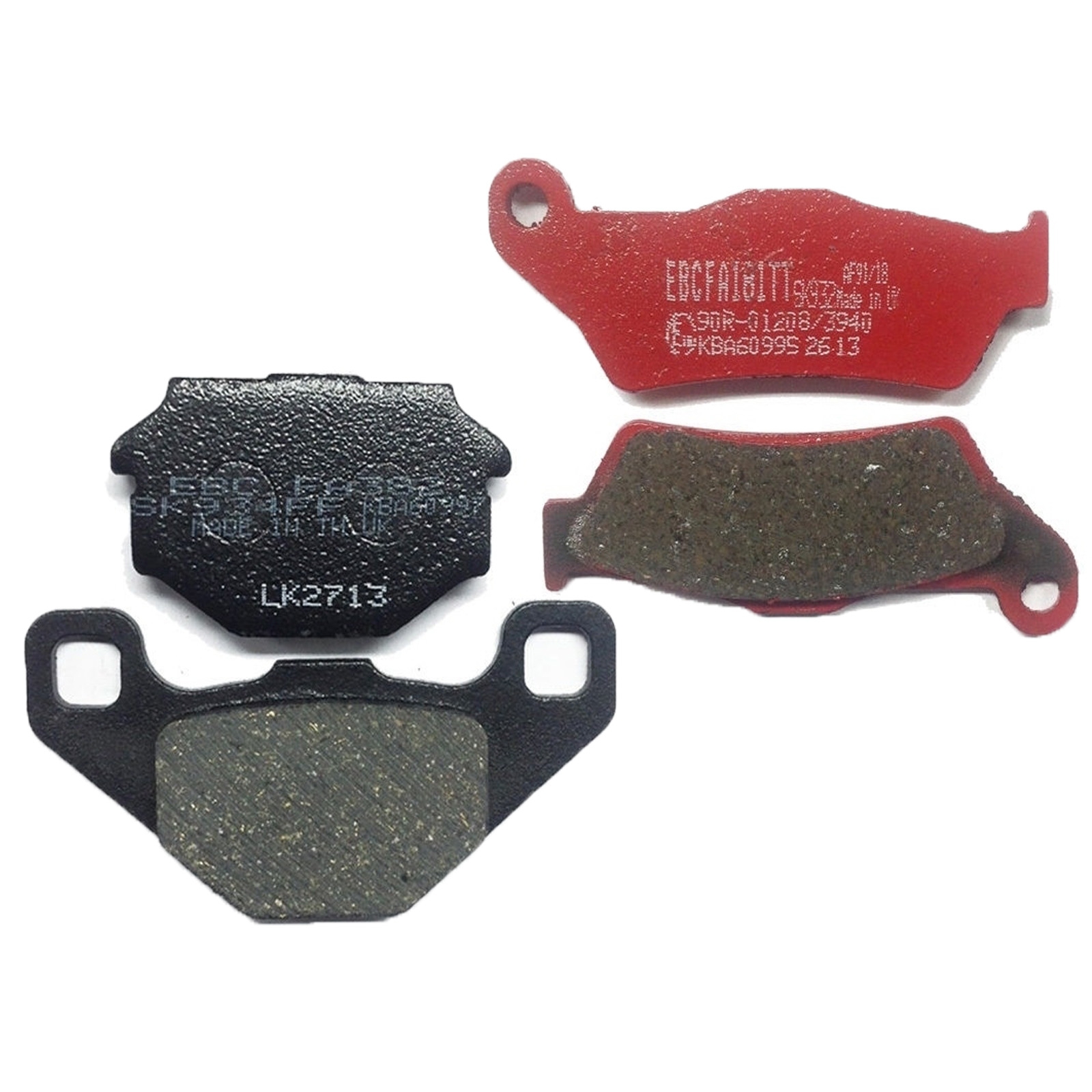 2x EBC Bremsbelagsatz für Aprilia MX125 2004-06 RX125 2000-01 vorne + hinten