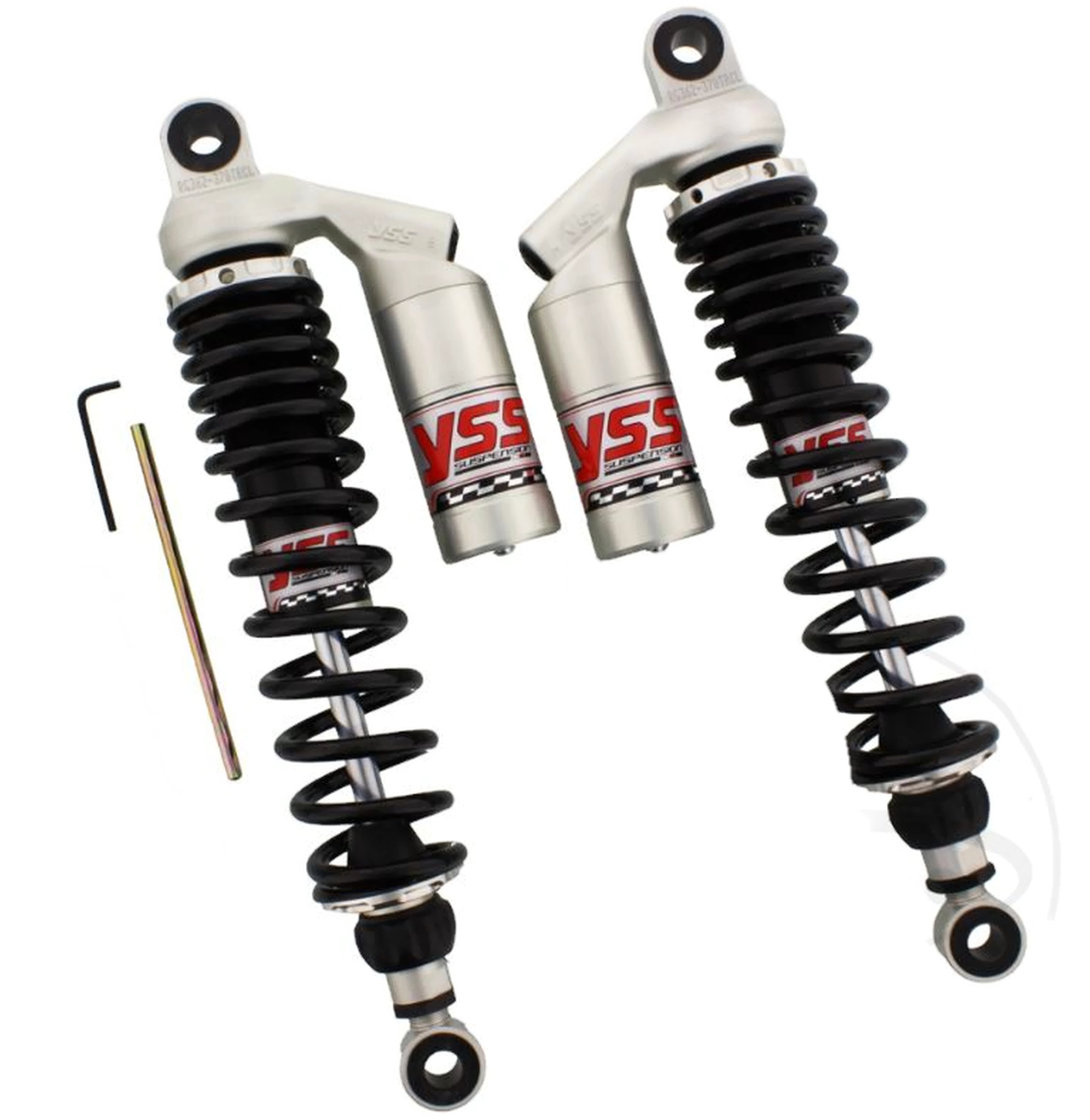 YSS RG362-370TRCL-02-888 Stoßdämpfer Stereo hinten für Moto Guzzi NTX 750 LX 86-93 650 LB 86-95 350 LA 87-92