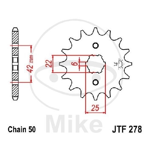 JT Ritzel 14Z Teilung 530 JT Sprockets JTF278.14
