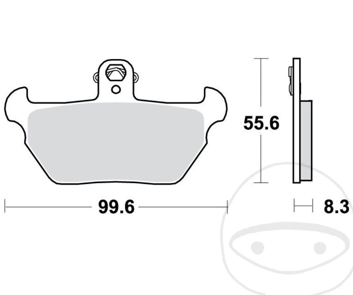 TRW MCB621 Bremsbelagsatz komplett vorne für BMW R80 R1150 GS K1100 K1 1000