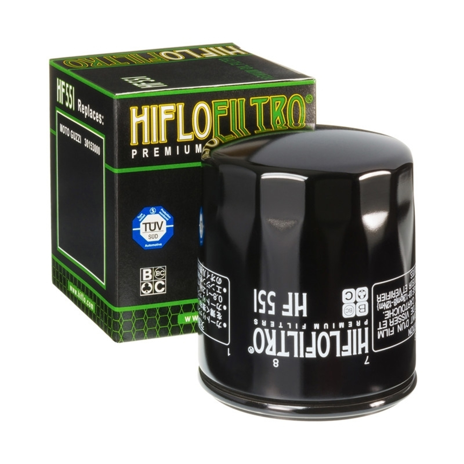 HIFLO HF551 Ölfilter für Moto Guzzi California Quota Breva Bellagio Griso Daytona SYM