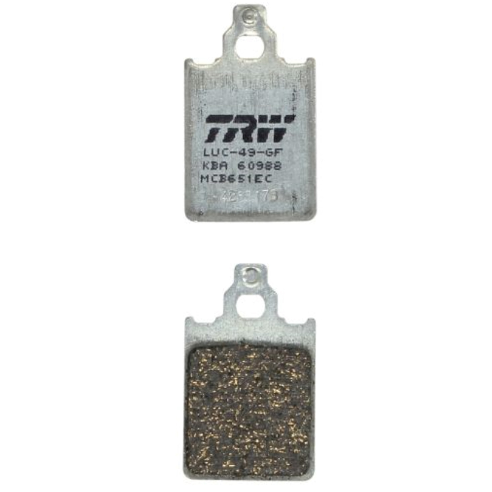 TRW MCB651EC Bremsbeläge vorne für Vespa PX125 PX150 PX200 Italjet Formula 50 Piaggio SKR