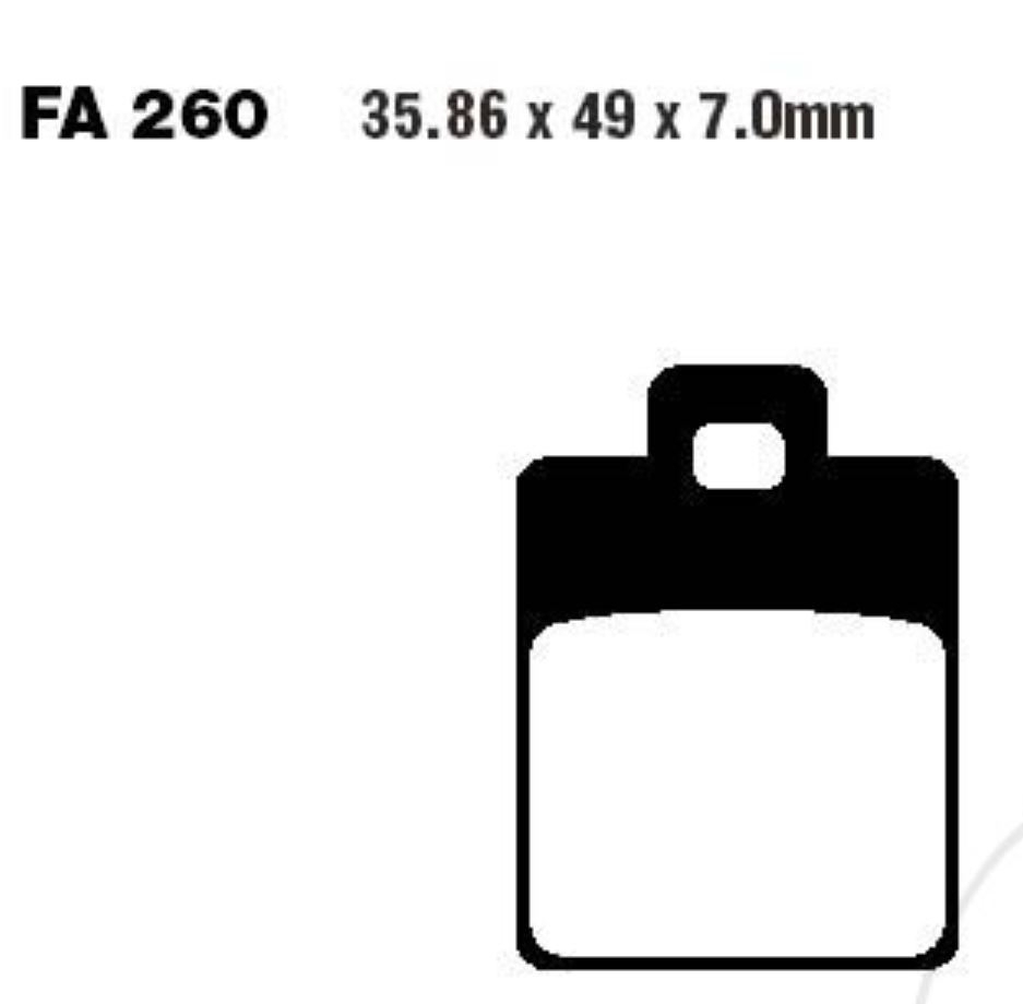 EBC Bremsbeläge SFA260HH für Gilera Runner 50 DD C14000 1998-2001