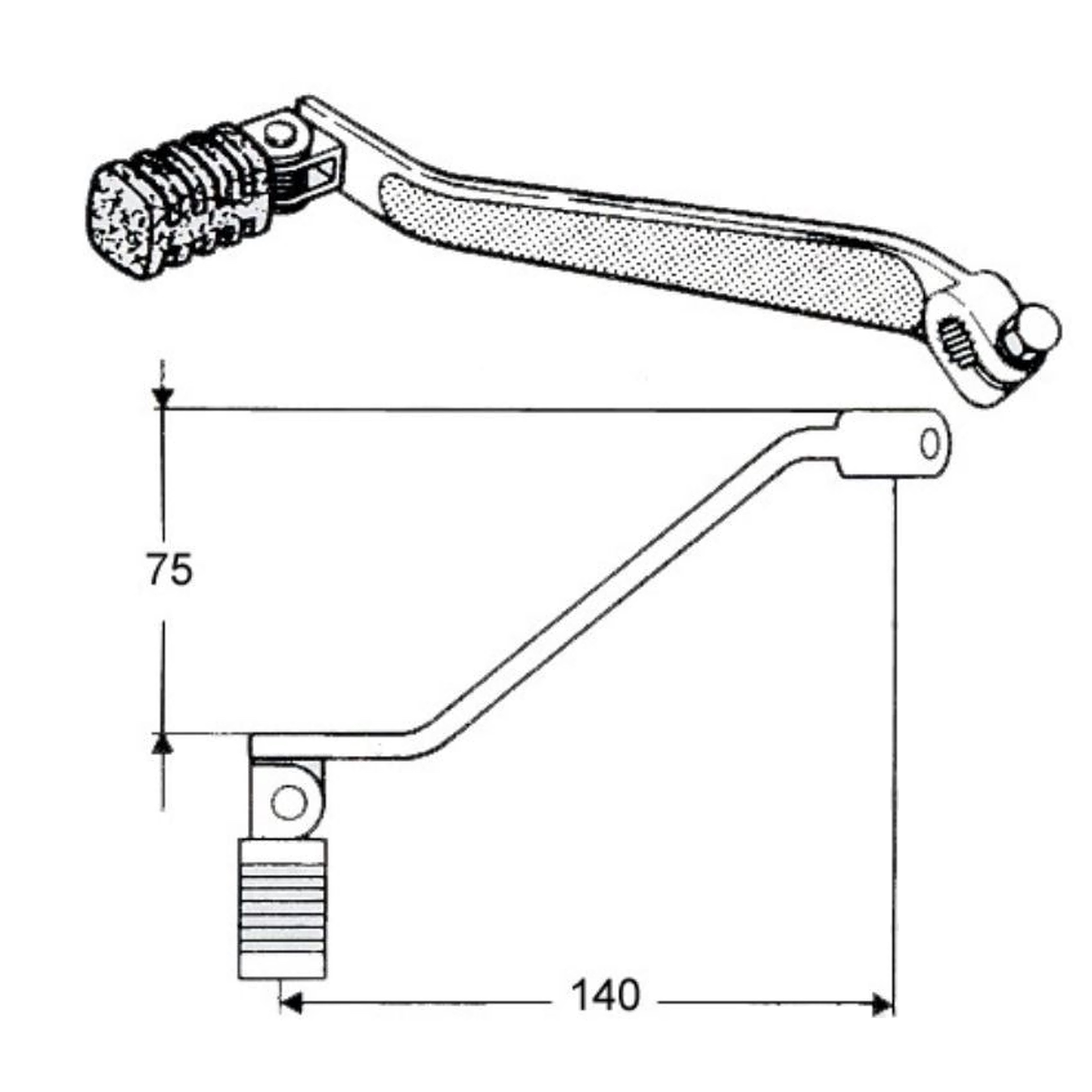 Fußschalthebel 7250
