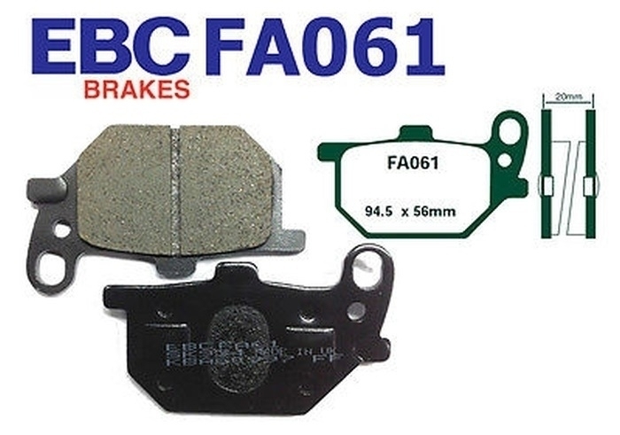 EBC Bremsbeläge FA061 für Yamaha XS 750 SE 3L3 XV 750 SE 5G5