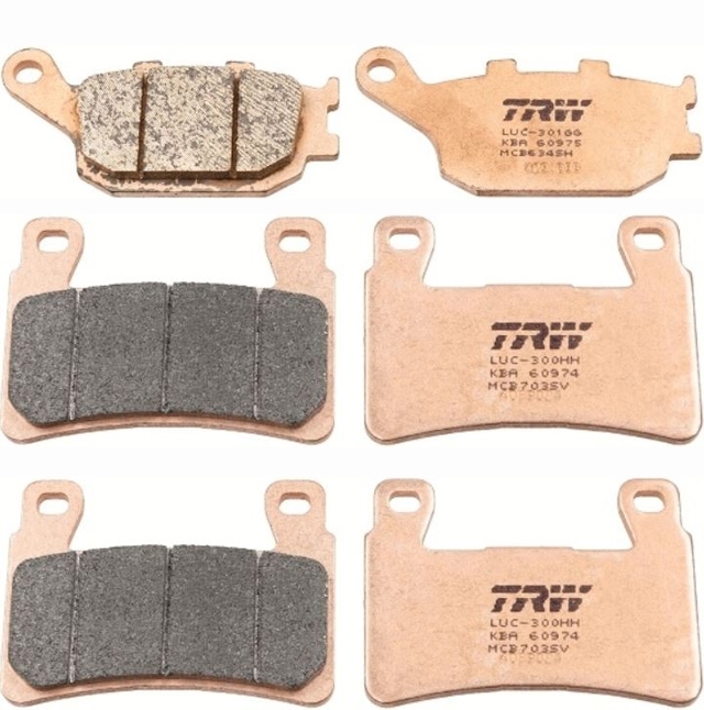 3X TRW Bremsbeläge vorne + hinten MCB703SV MCB634SH Honda CBR600F 1999-2007 PC35