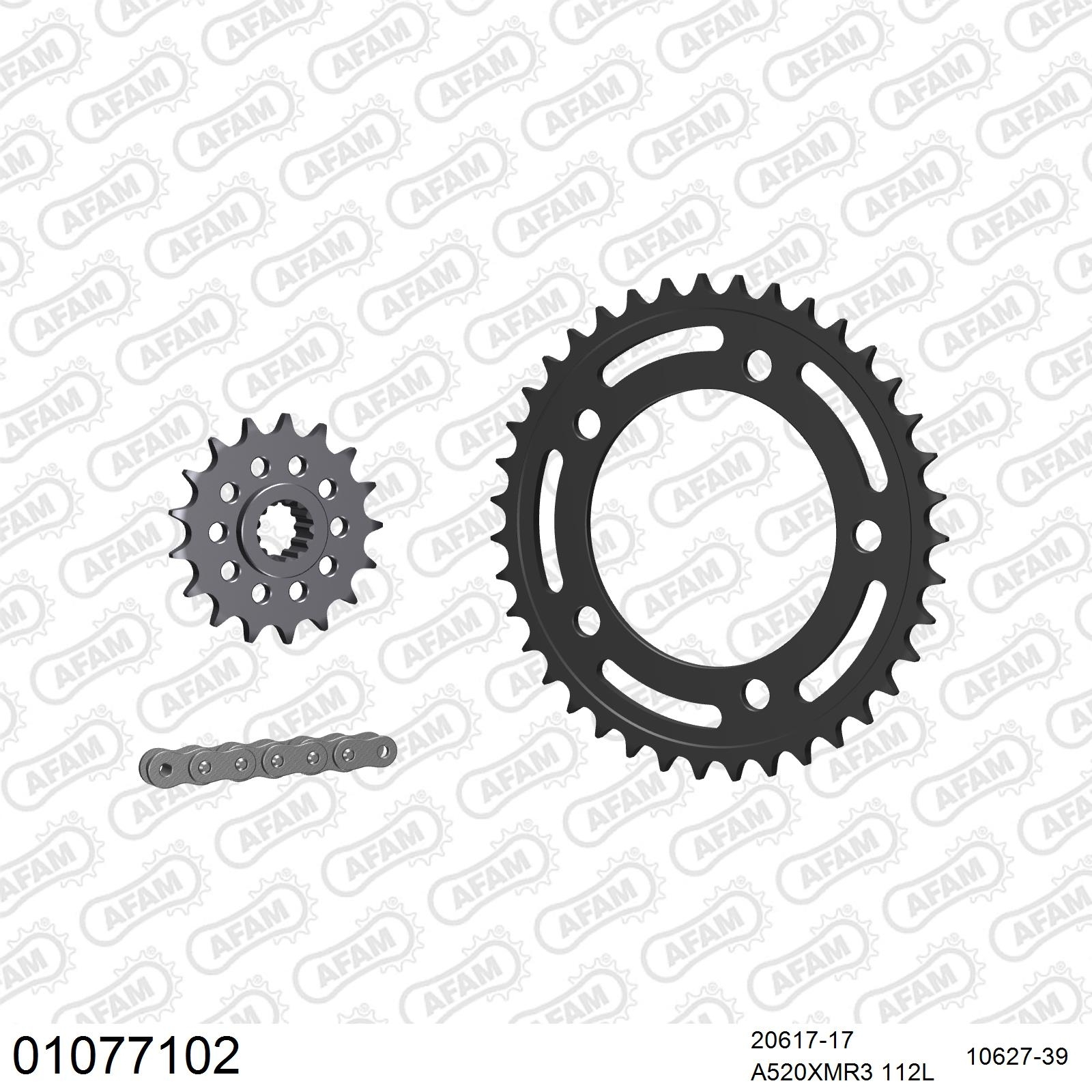 AFAM Kettensatz 520 X-Ring 4385kg für Honda NC 750 J NM 4 Vultus FGHJK 2015-2019
