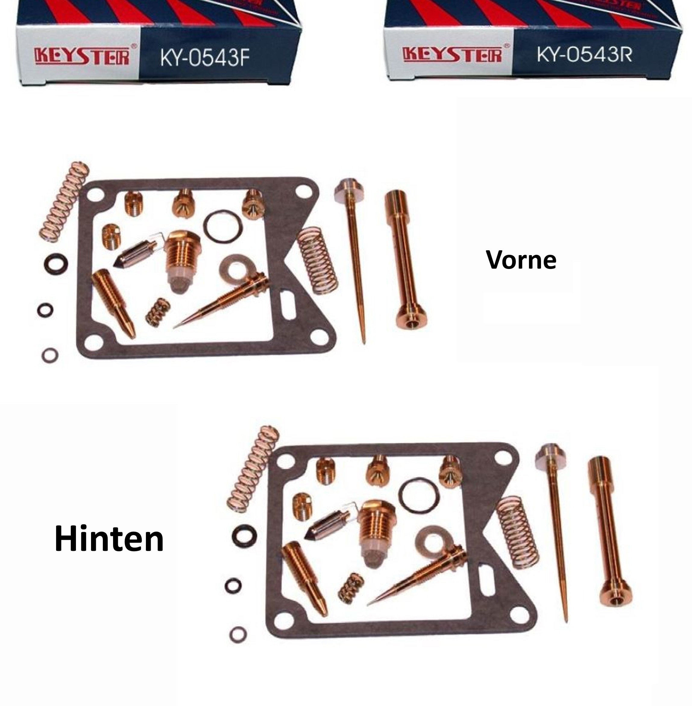 Keyster KY-0543F KY-0543R Vergaser Reparatursatz komplett für Yamaha XV1000 TR1 1981-84 5A8