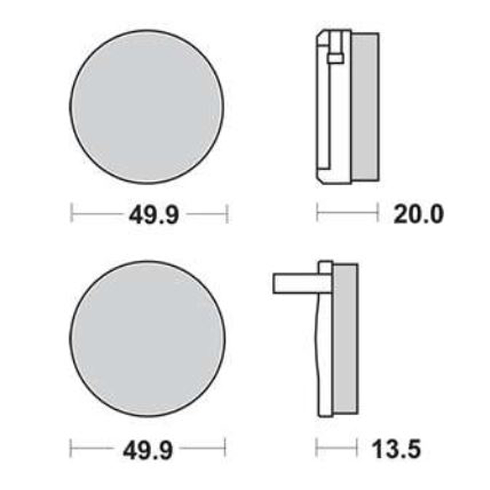 TRW MCB32 Bremsbeläge vorne für Honda CB750 K Four CB750 1969 - 1976