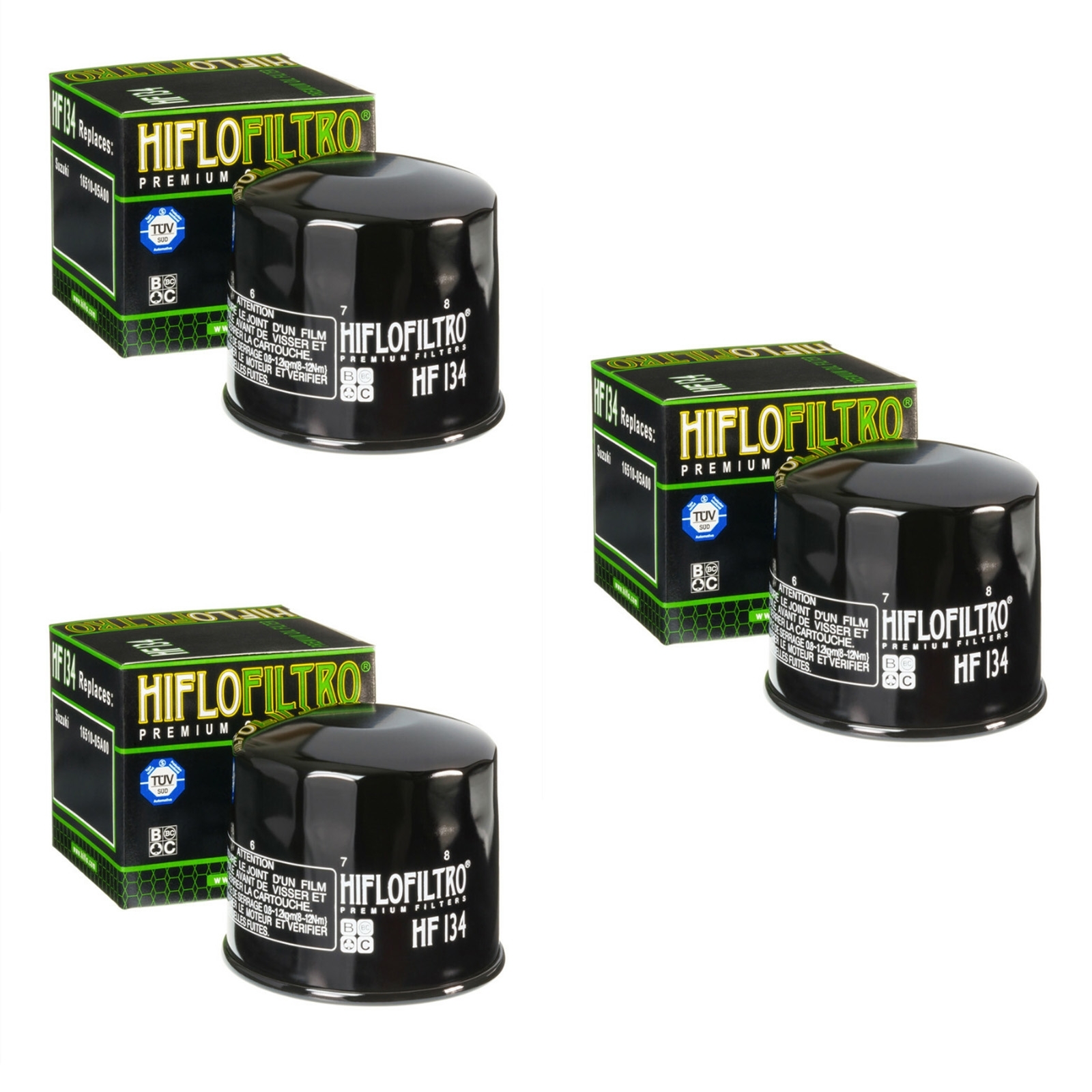 3x Hiflo HF134 Ölfilter für Suzuki GSX-R 750 1985 - 1987 GR75A VS 750 GLF/GLP